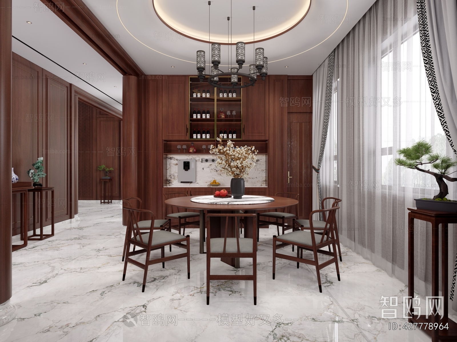 New Chinese Style Dining Room