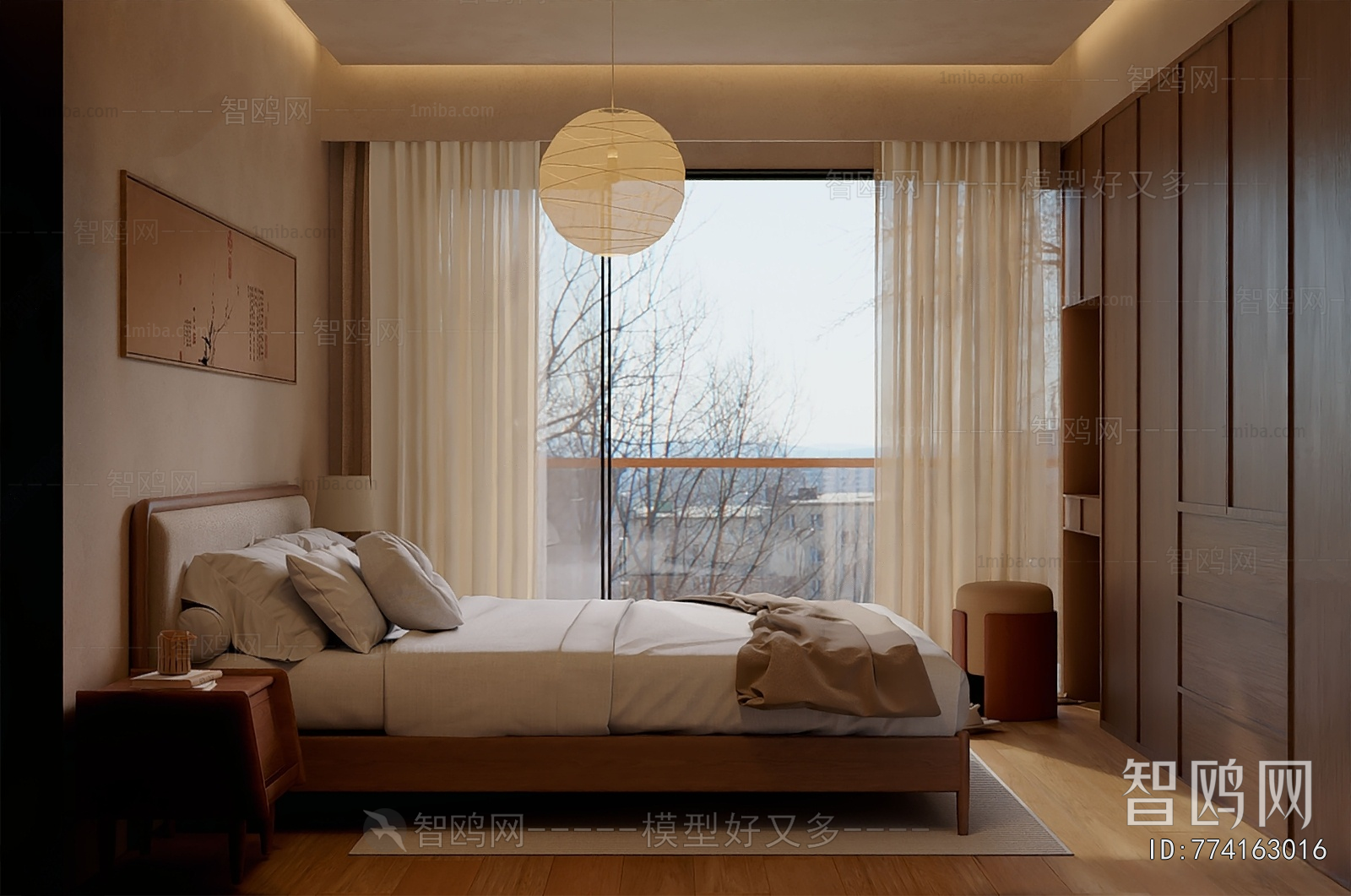 New Chinese Style Bedroom