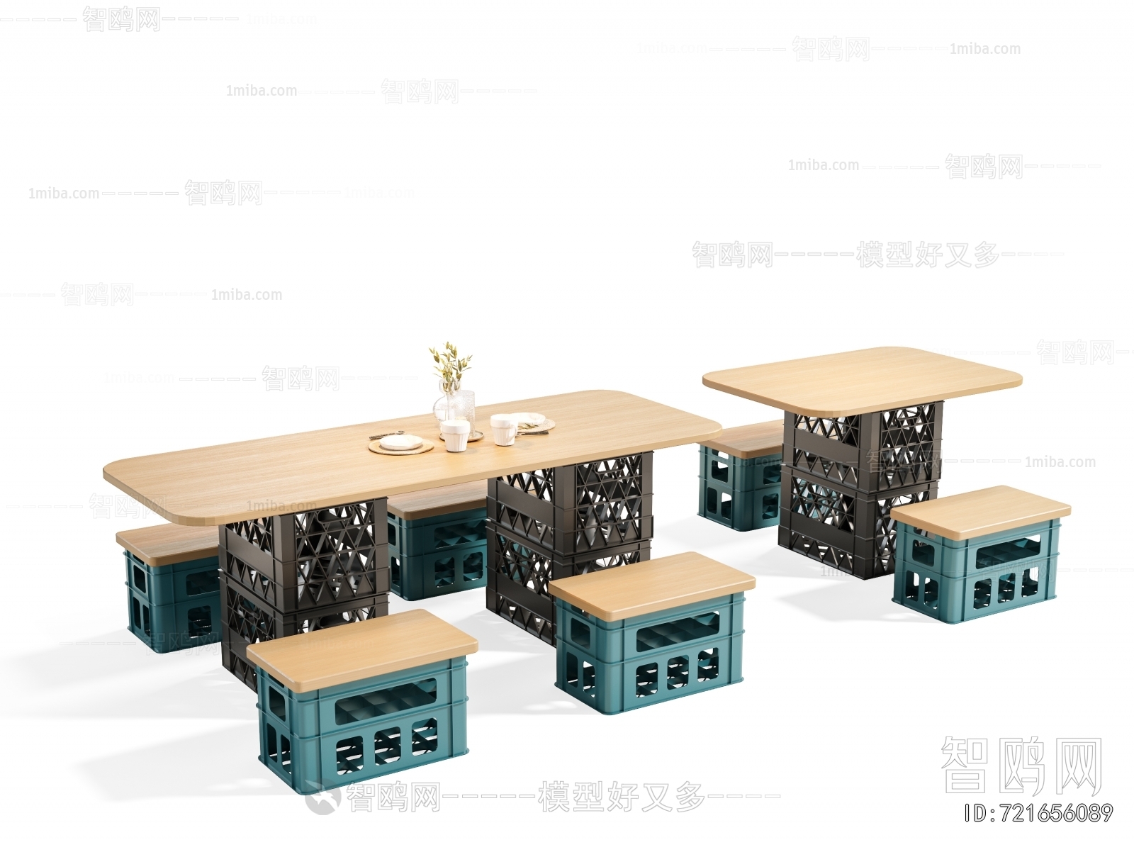 Industrial Style Dining Table And Chairs