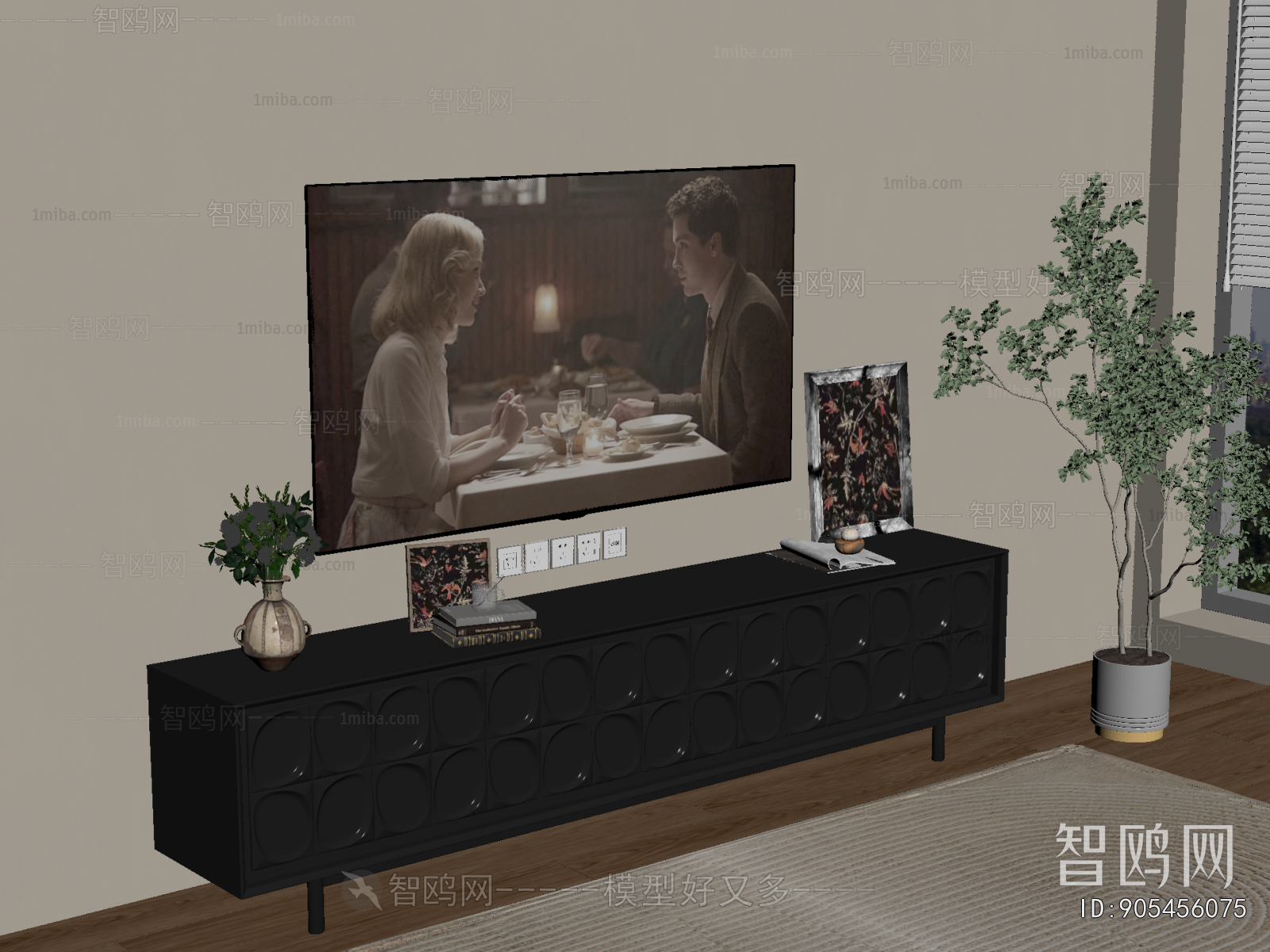 French Style TV Cabinet