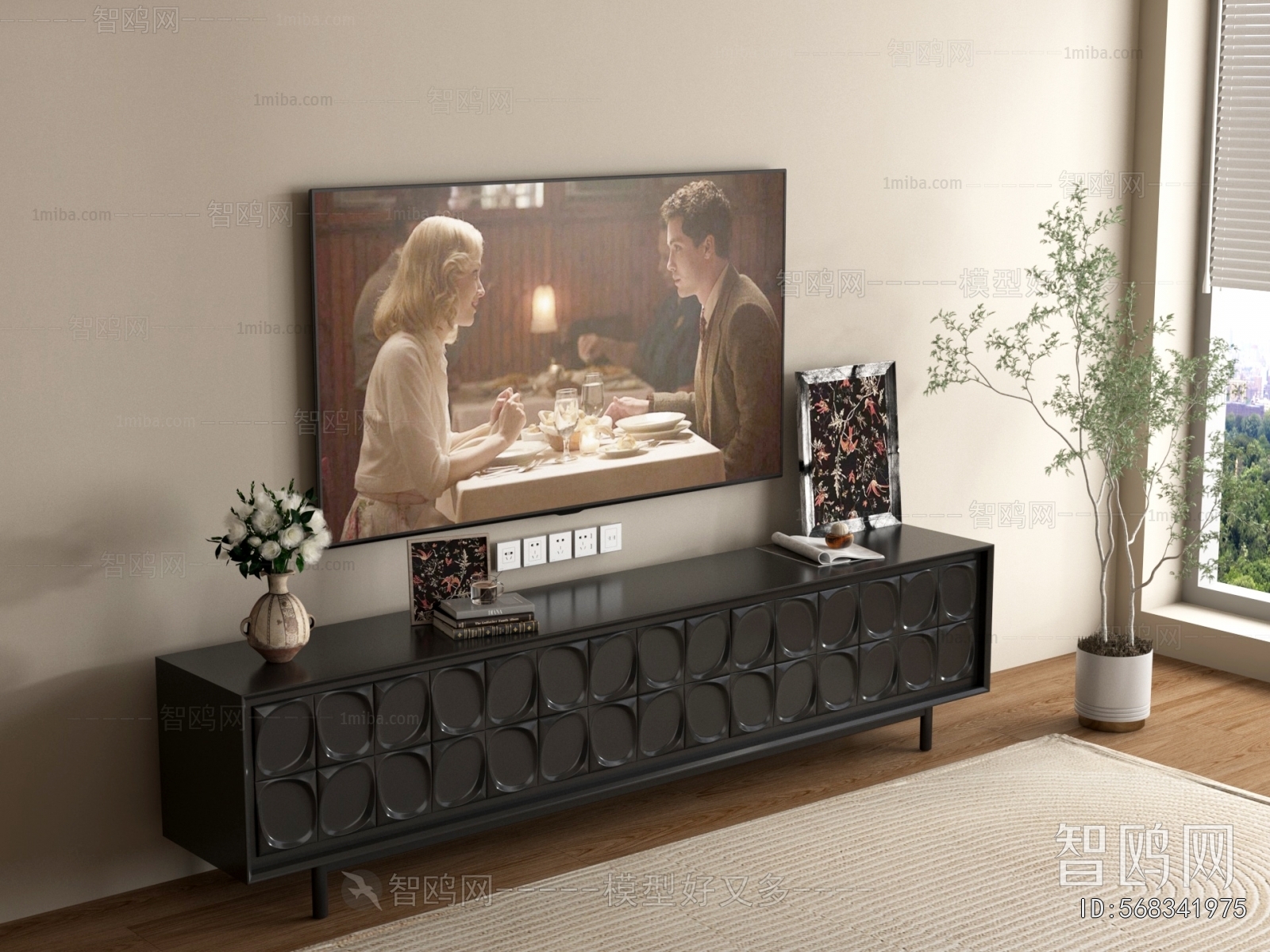 French Style TV Cabinet