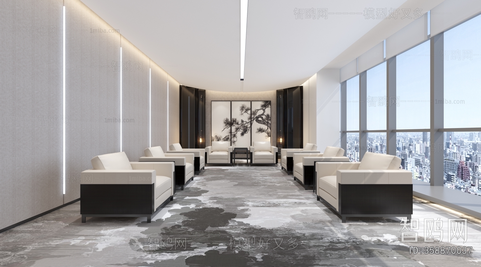 New Chinese Style Reception Room