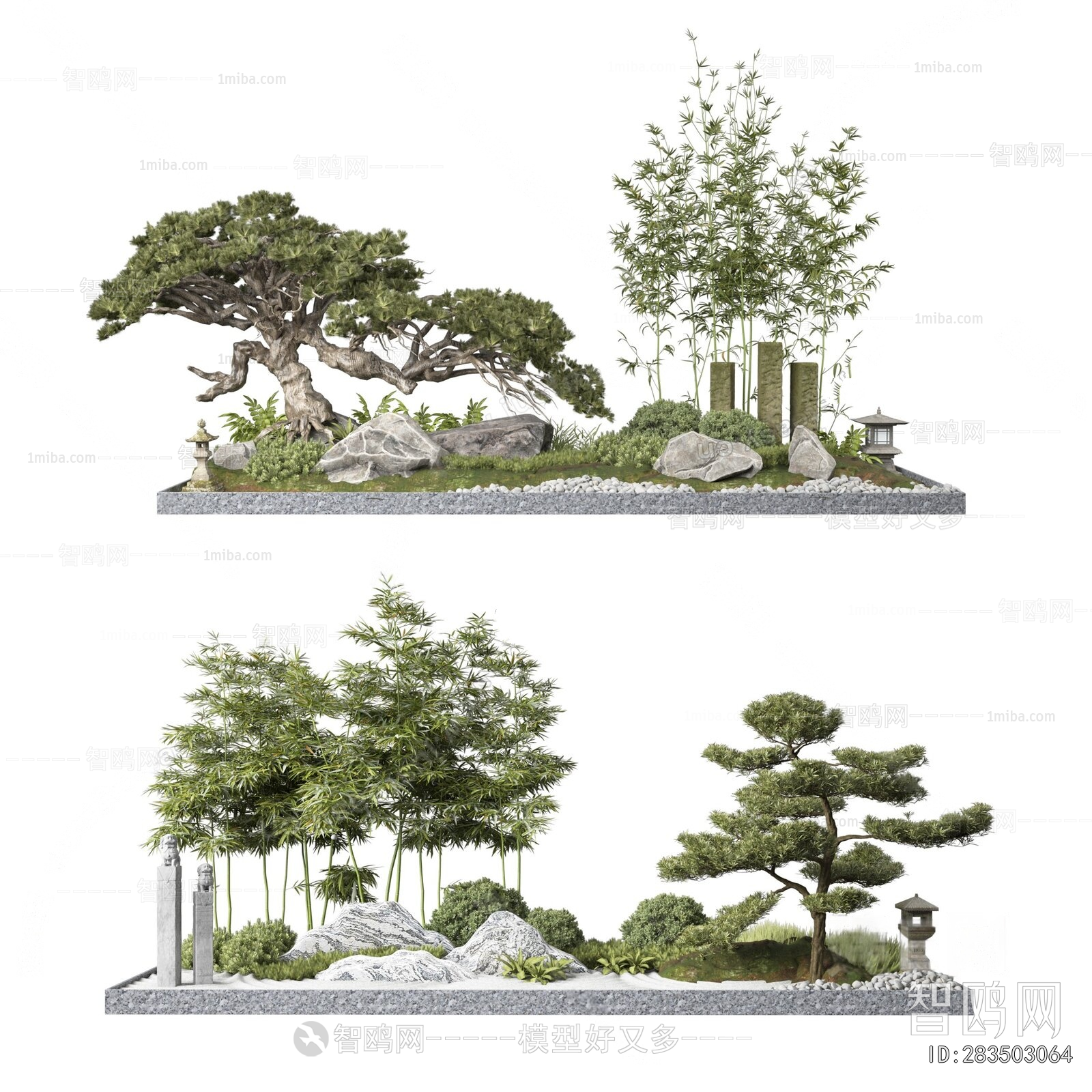 New Chinese Style Rockery Waterscape