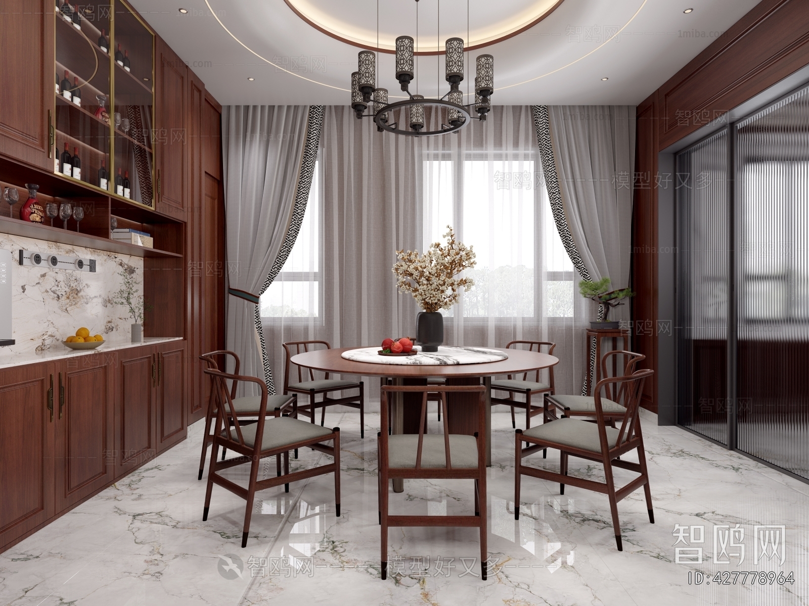 New Chinese Style Dining Room