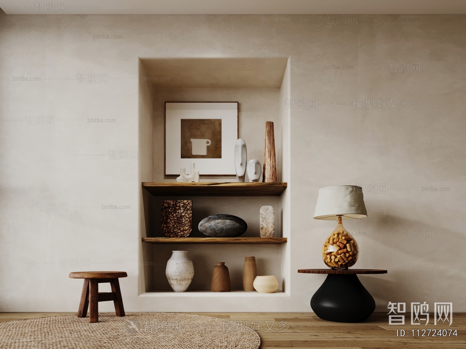 Wabi-sabi Style Table Lamp