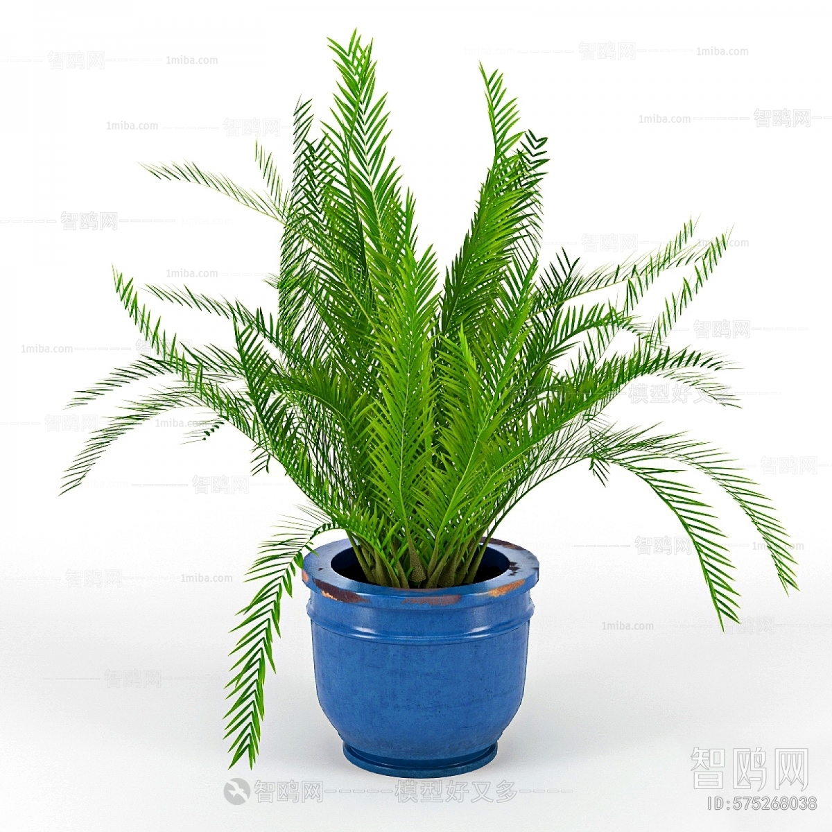 Modern Potted Green Plant