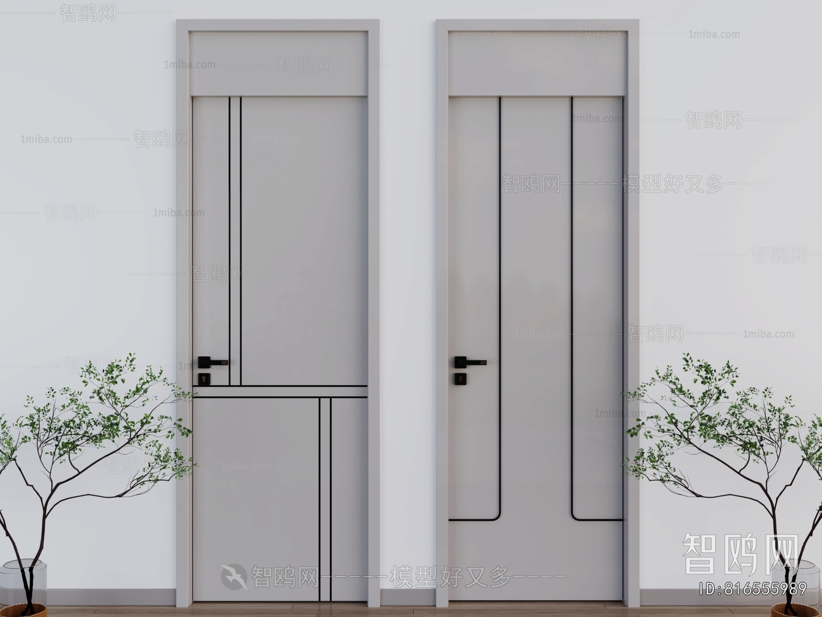 Modern Single Door