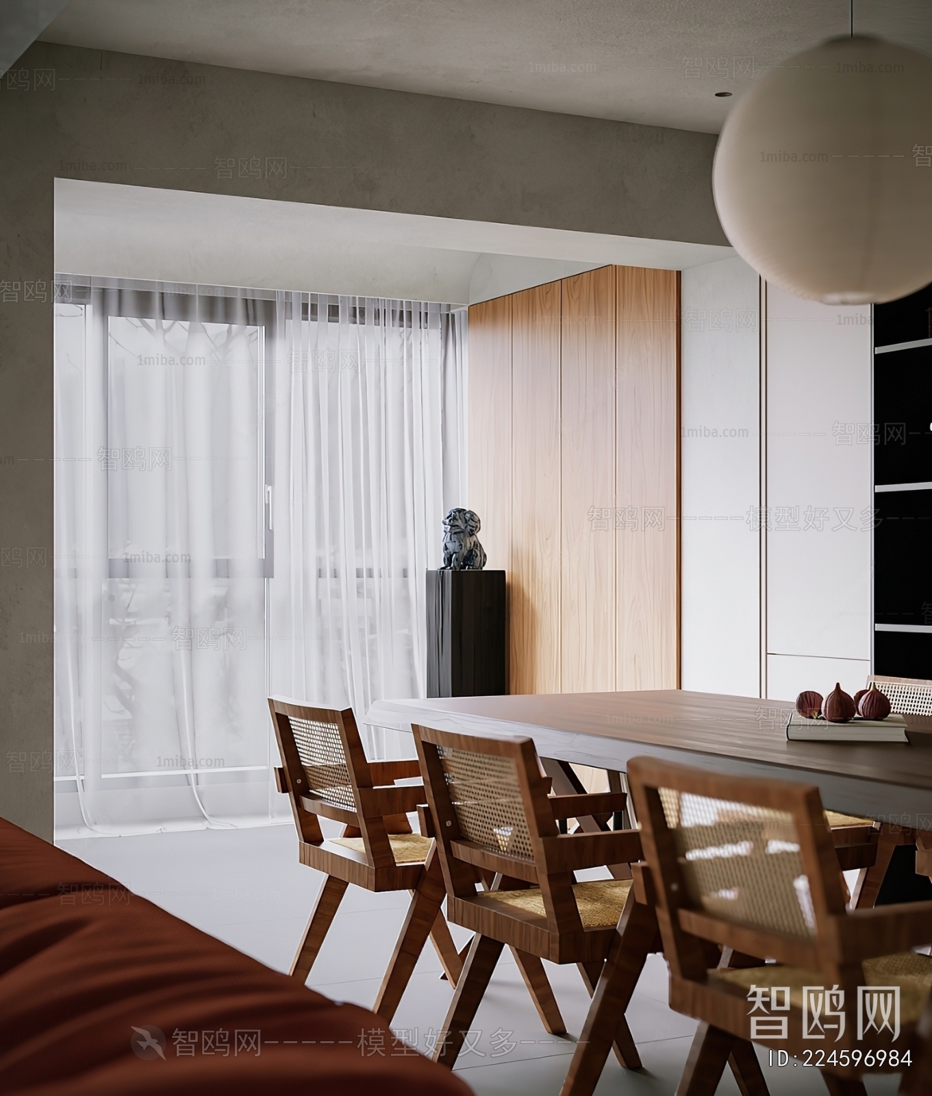 Wabi-sabi Style Dining Room