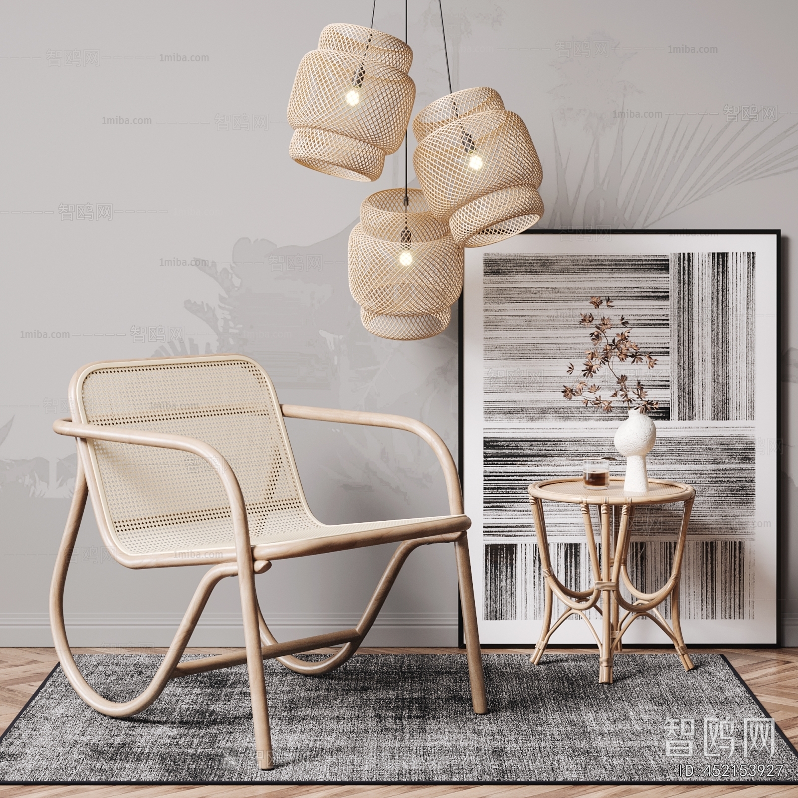 Wabi-sabi Style Lounge Chair