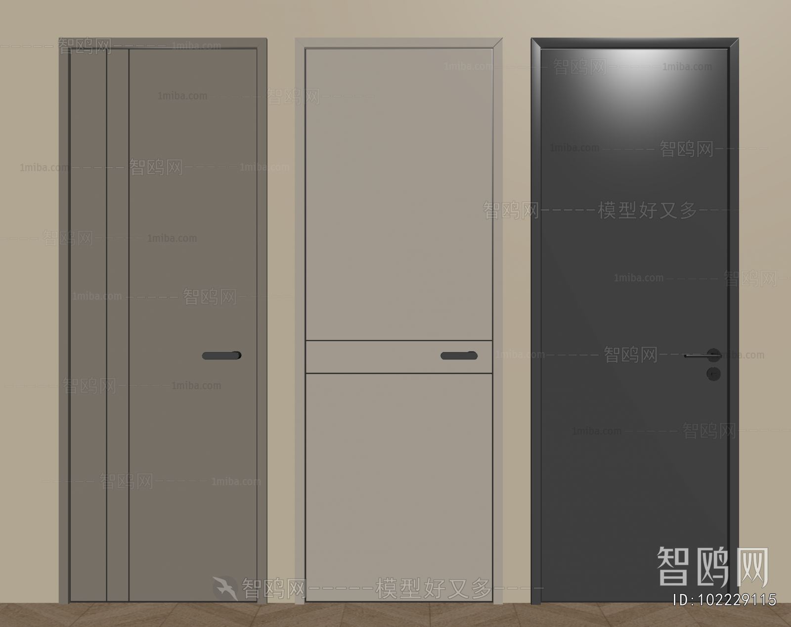 Modern Single Door