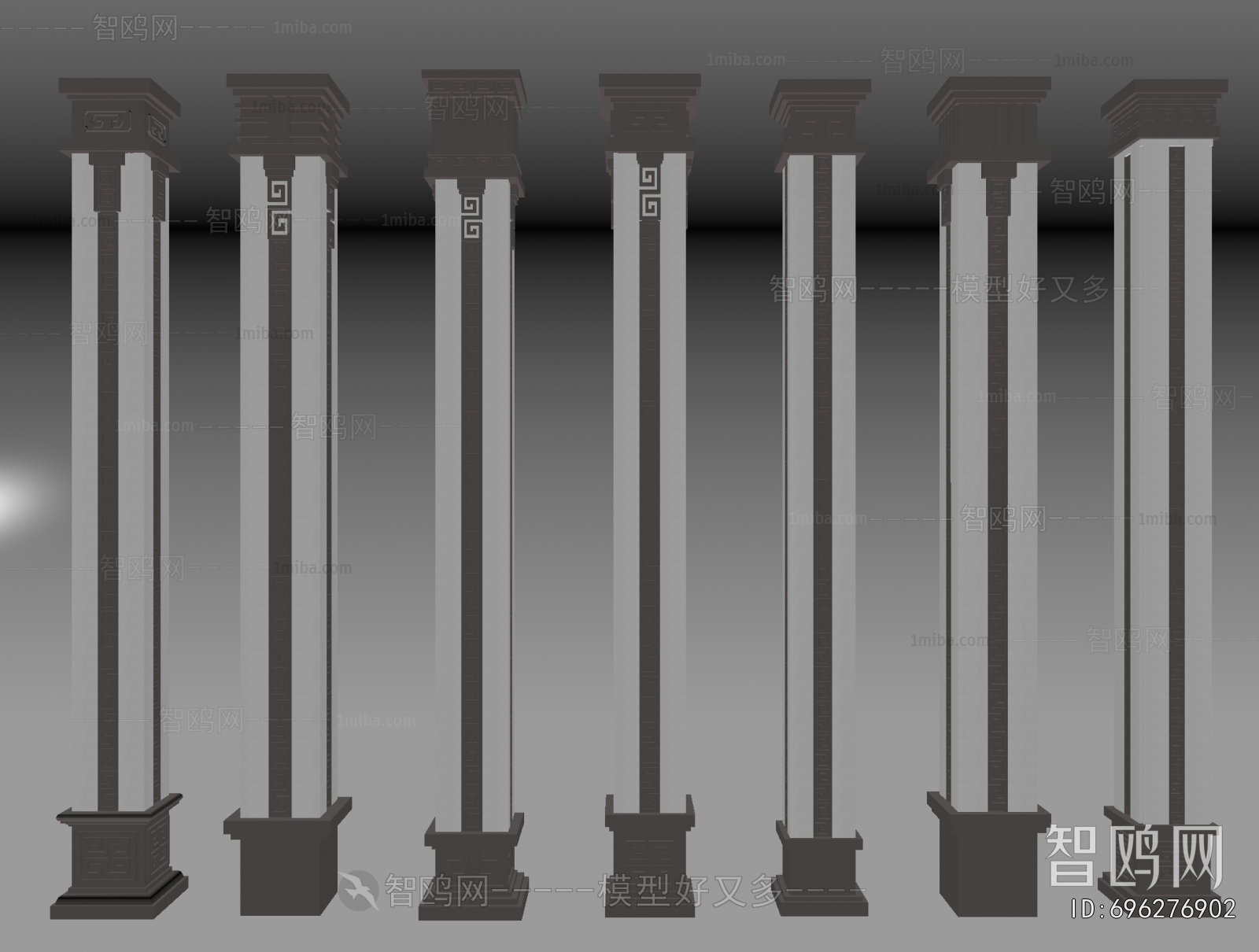 New Chinese Style Column