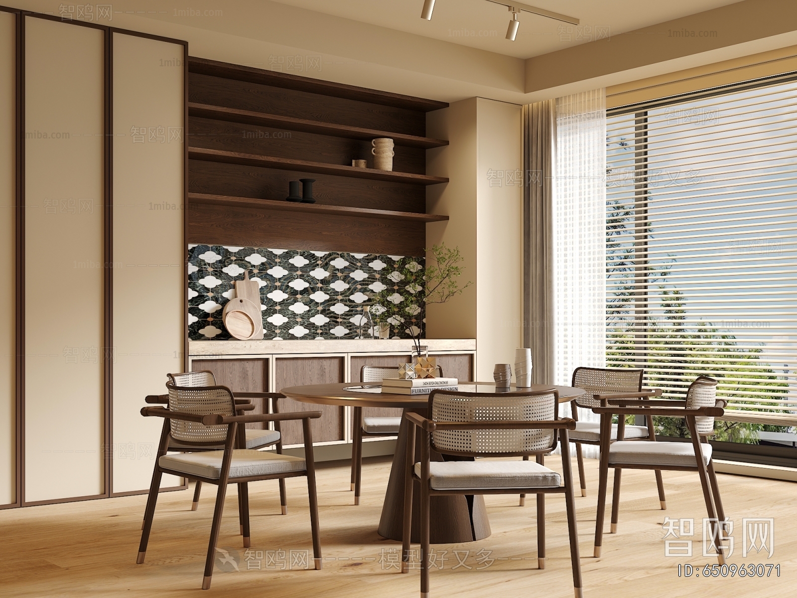 Wabi-sabi Style Dining Room