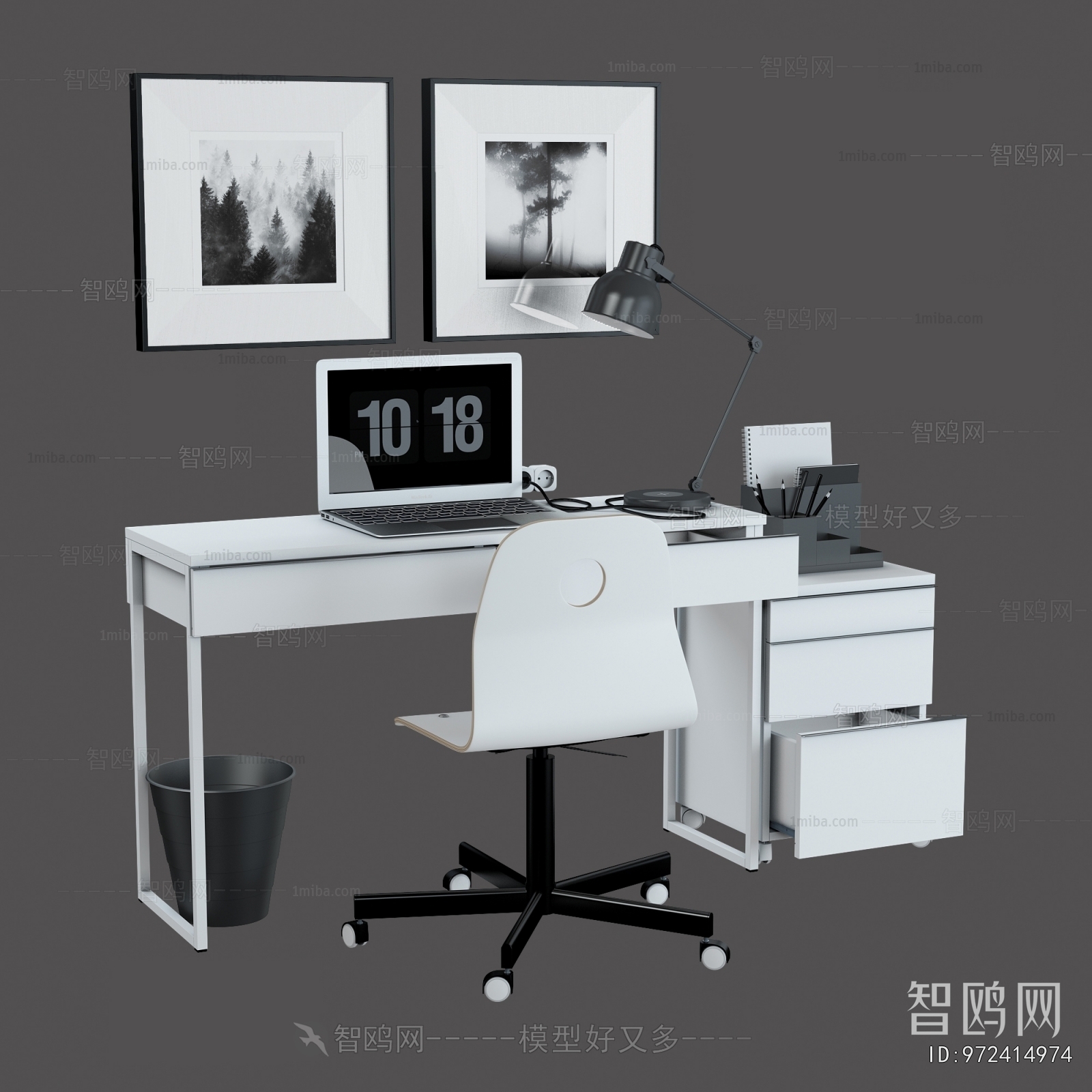 Modern Computer Desk And Chair