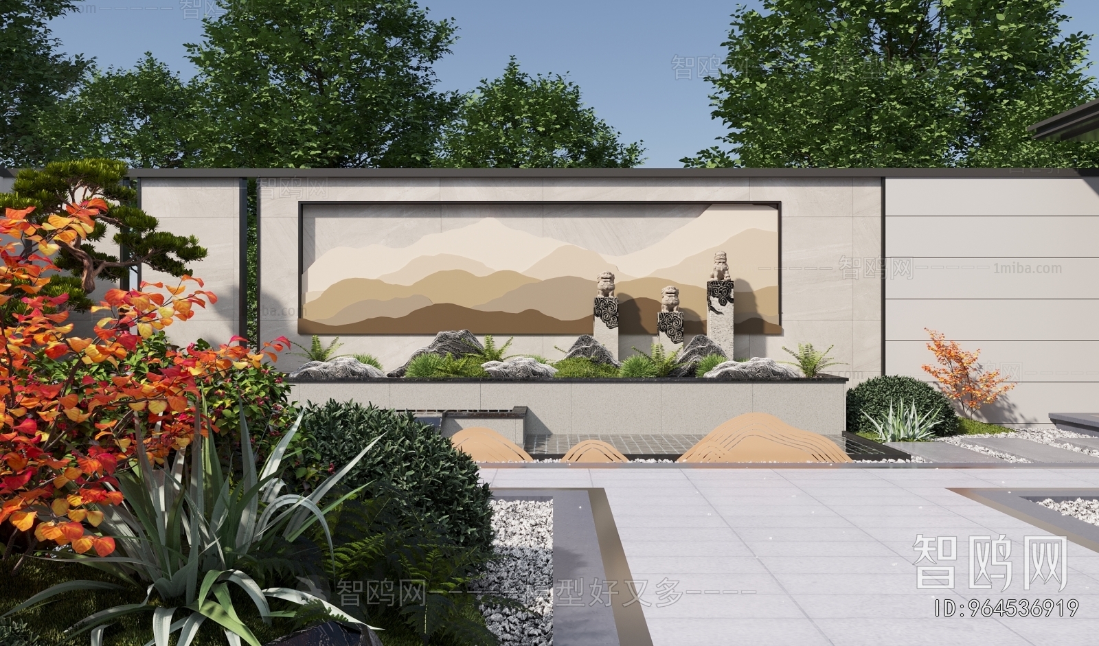 New Chinese Style Courtyard/landscape