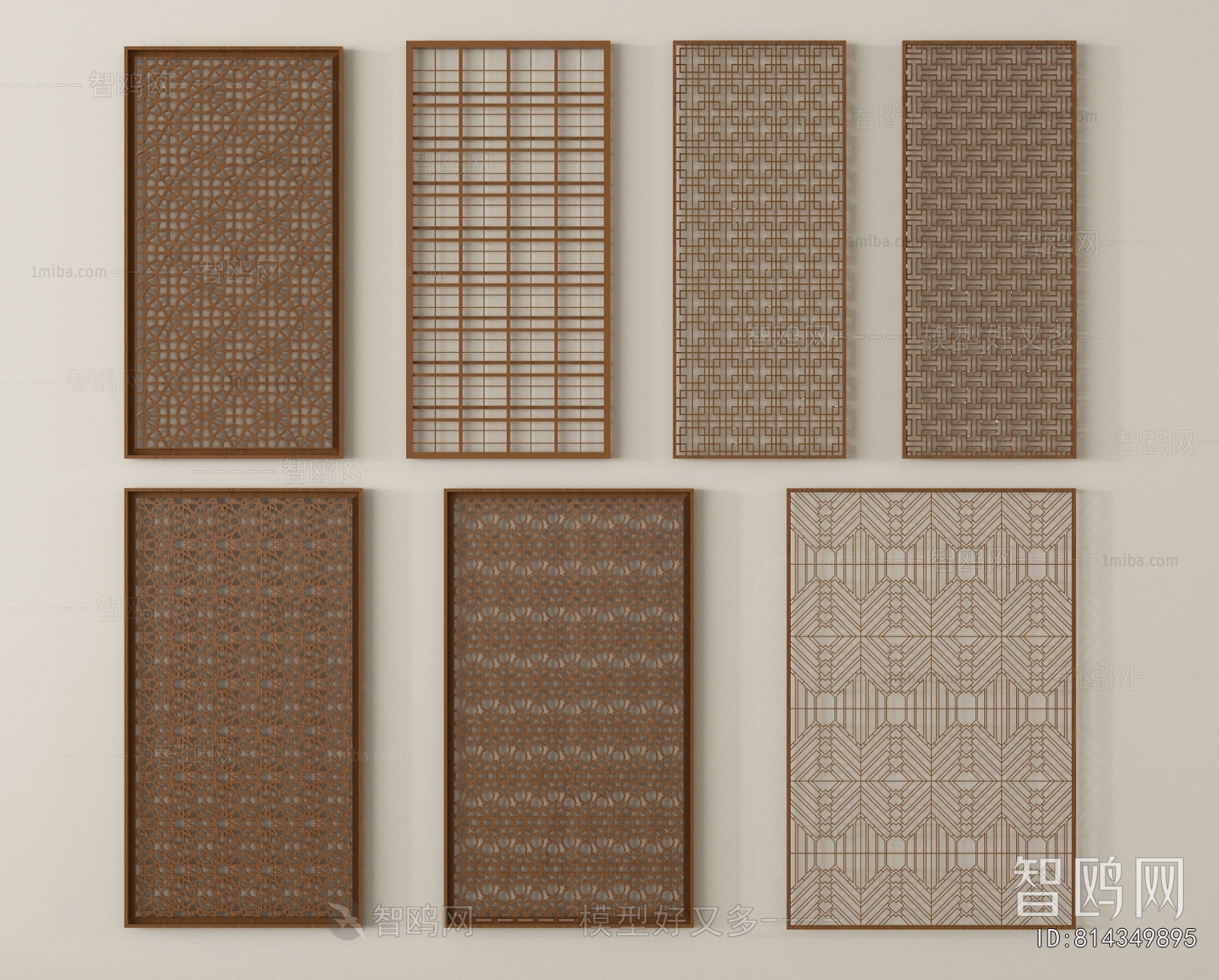 New Chinese Style Wooden Screen Partition