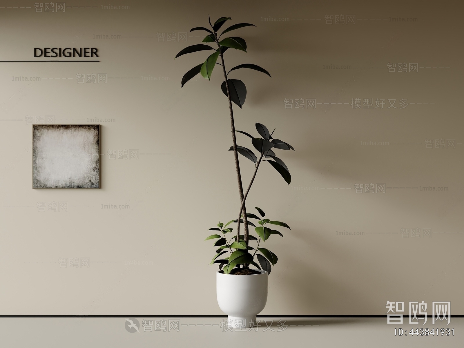 Modern Ground Green Plant Potted Plants