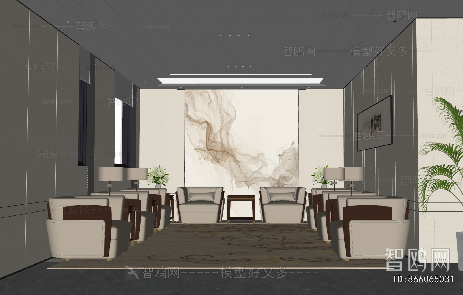 New Chinese Style Reception Room
