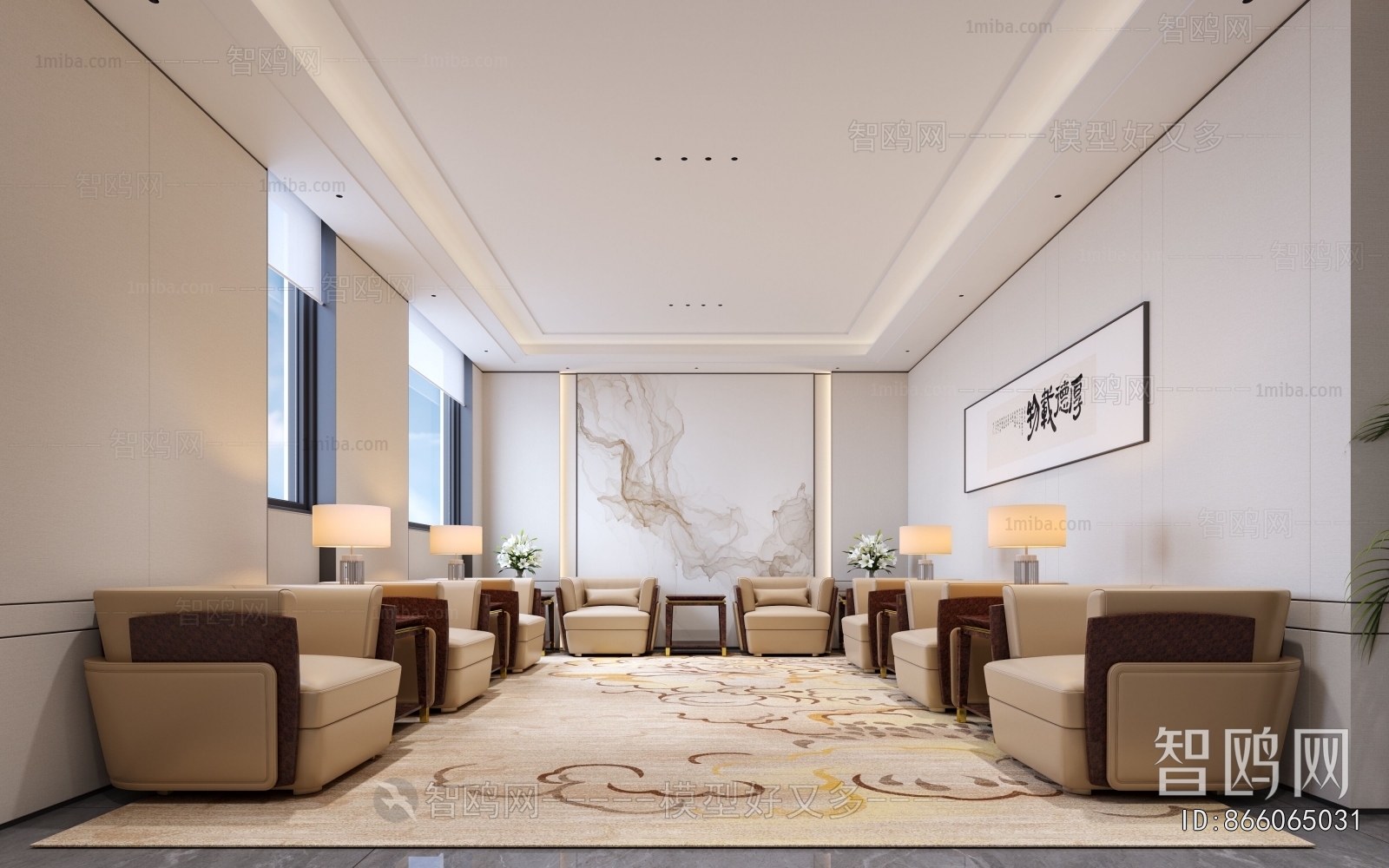 New Chinese Style Reception Room