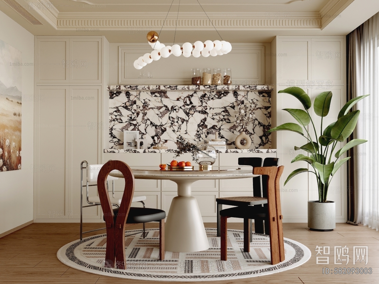 French Style Computer Desk And Chair