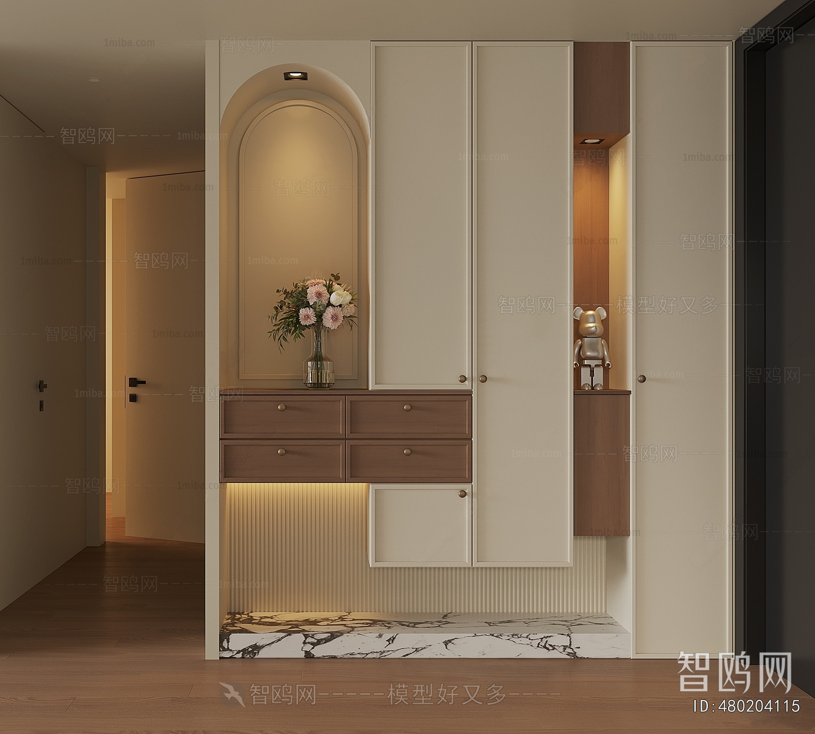 French Style Entrance Cabinet