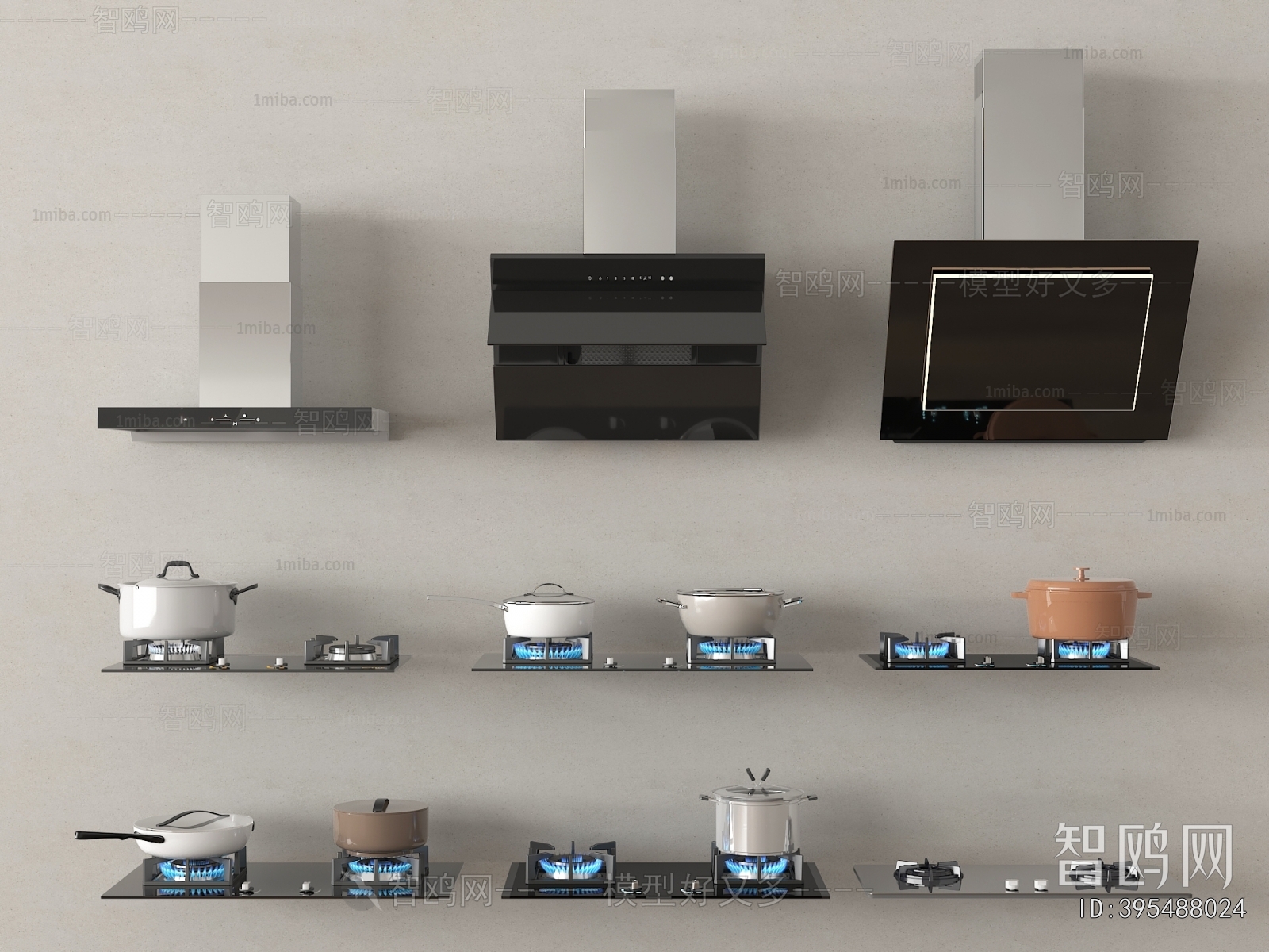 Modern Kitchen Electric Gas Range