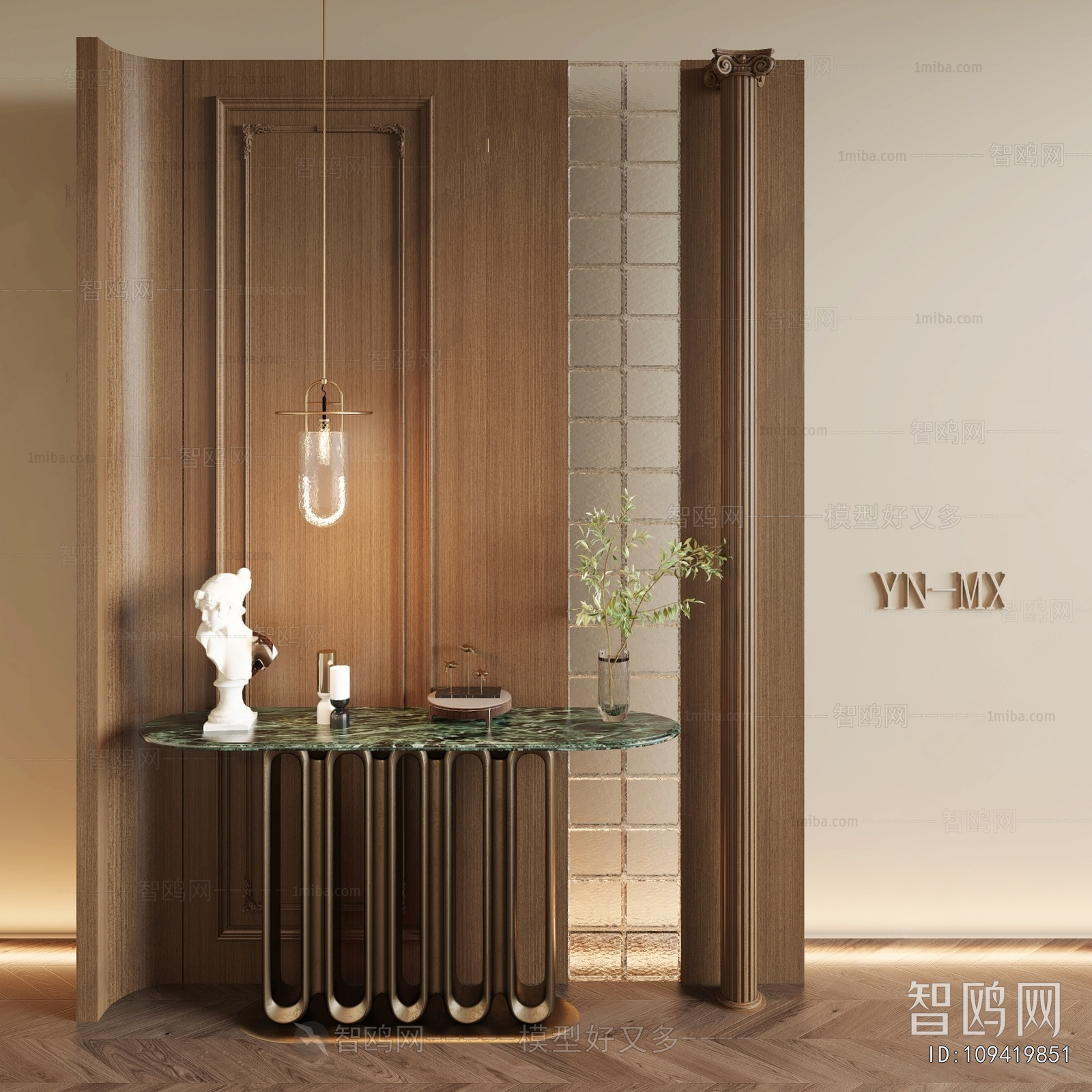 French Style Wooden Screen Partition