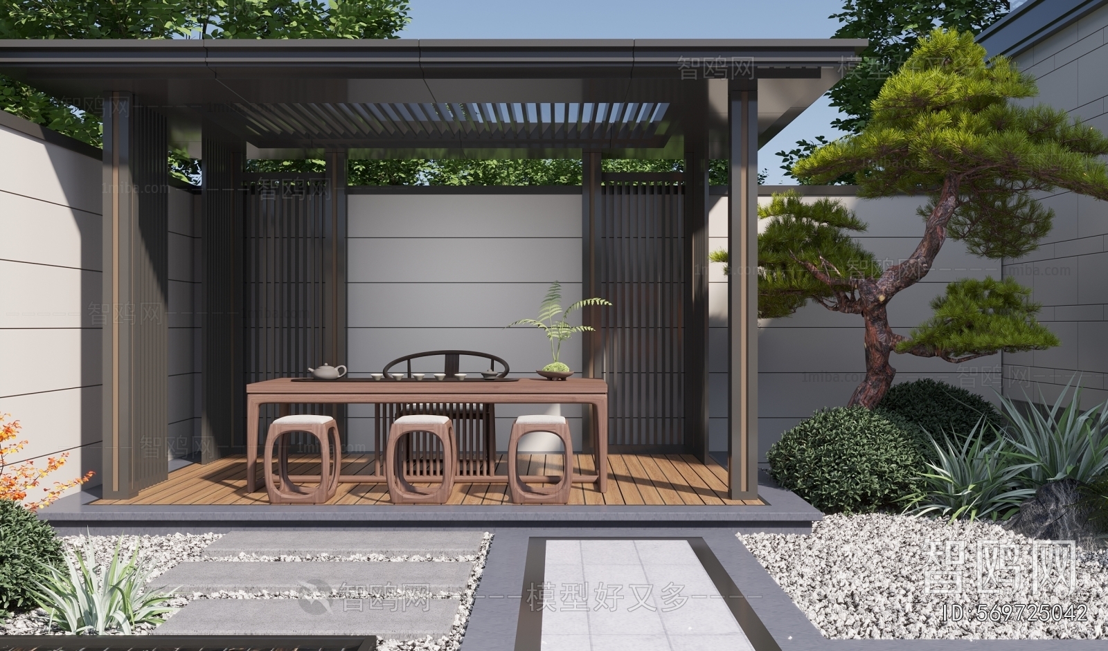 New Chinese Style Courtyard/landscape