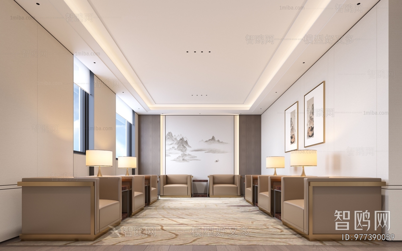 New Chinese Style Reception Room