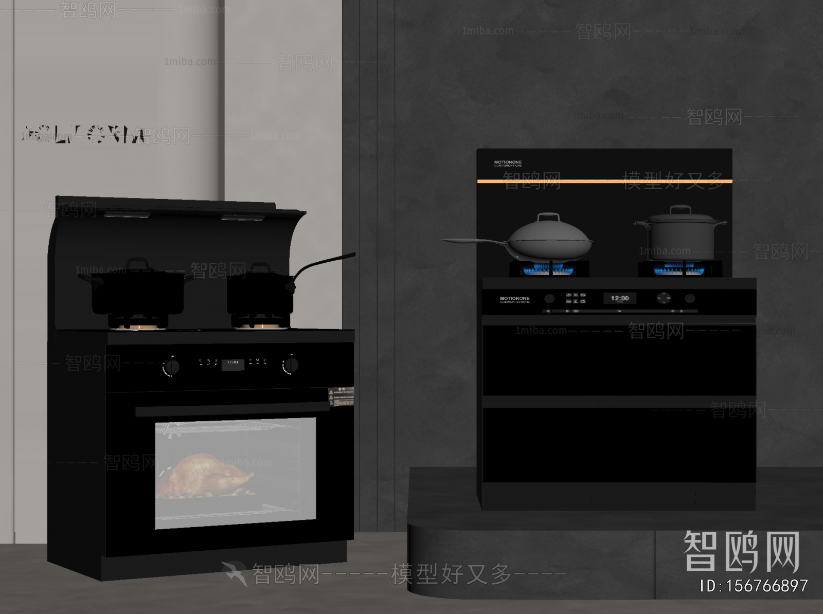 Modern Kitchen Electric Gas Range