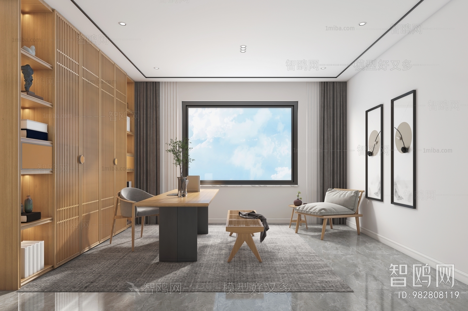 Nordic Style Study Space