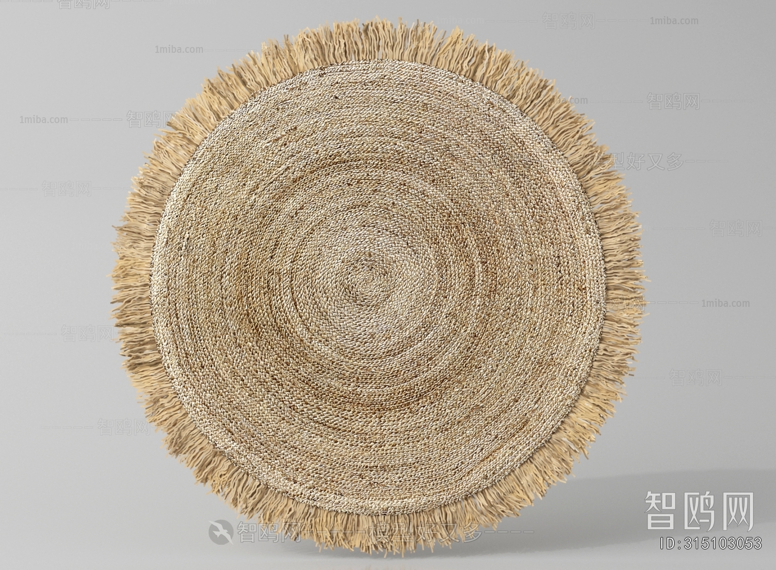 Wabi-sabi Style Circular Carpet