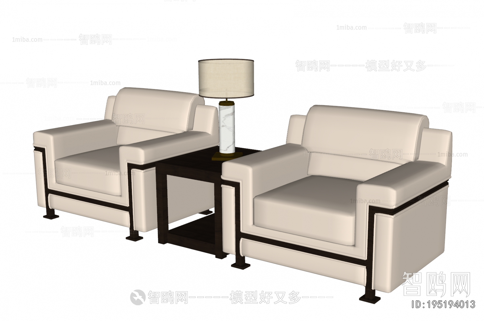 New Chinese Style Single Sofa