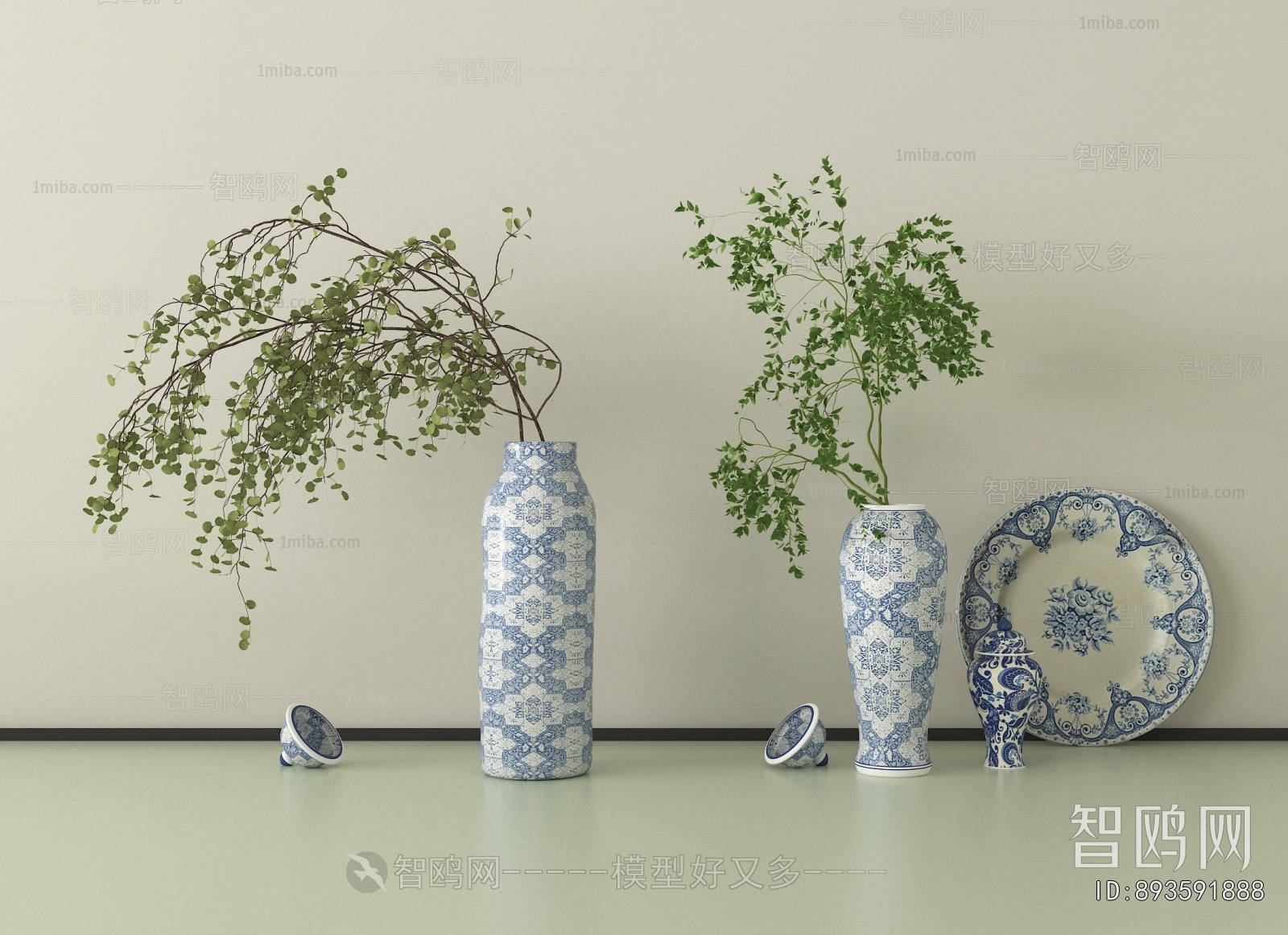New Chinese Style Aquatic Green Plant