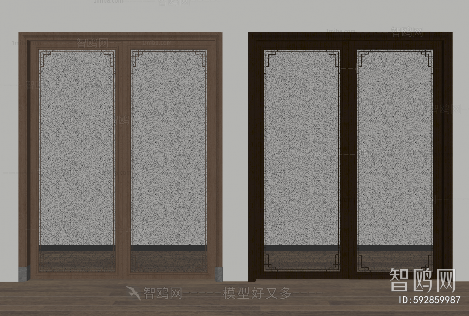 New Chinese Style Sliding Door