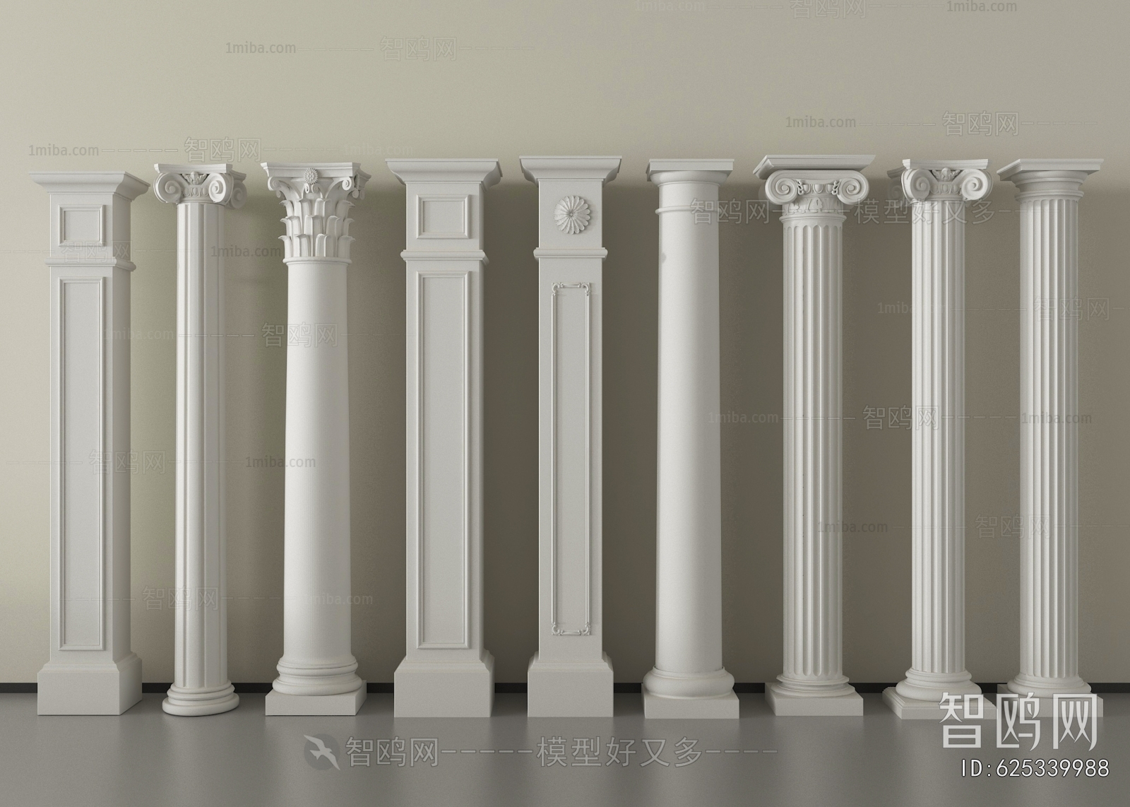 European Style Roman Pillar