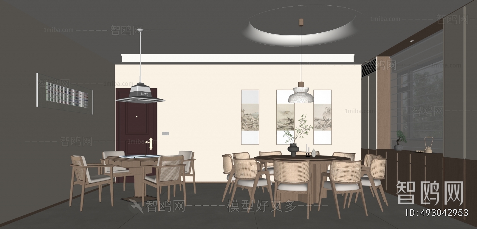 New Chinese Style Dining Room