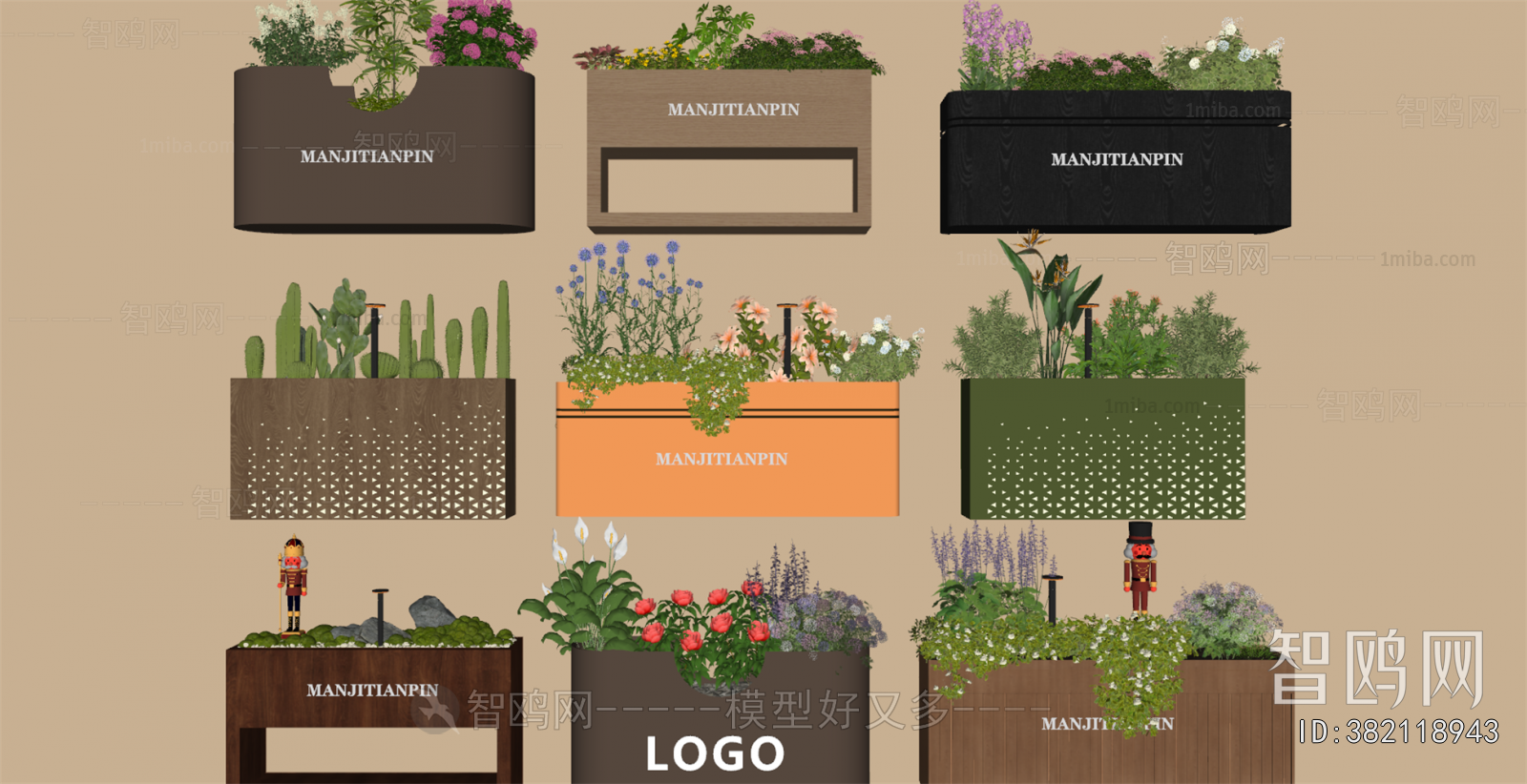 Modern Flower Bed, Flower Bowl, Flower Box
