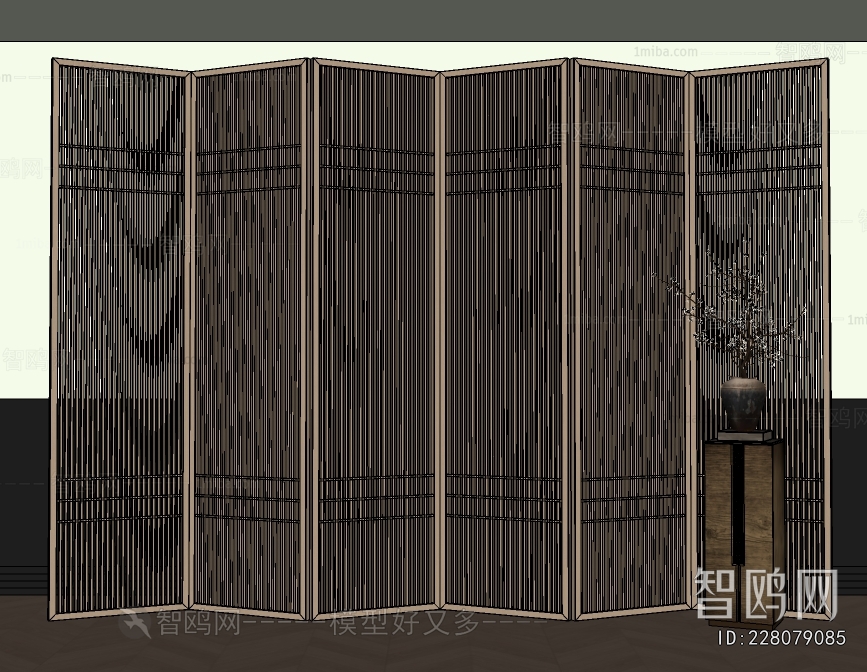 New Chinese Style Wooden Screen Partition