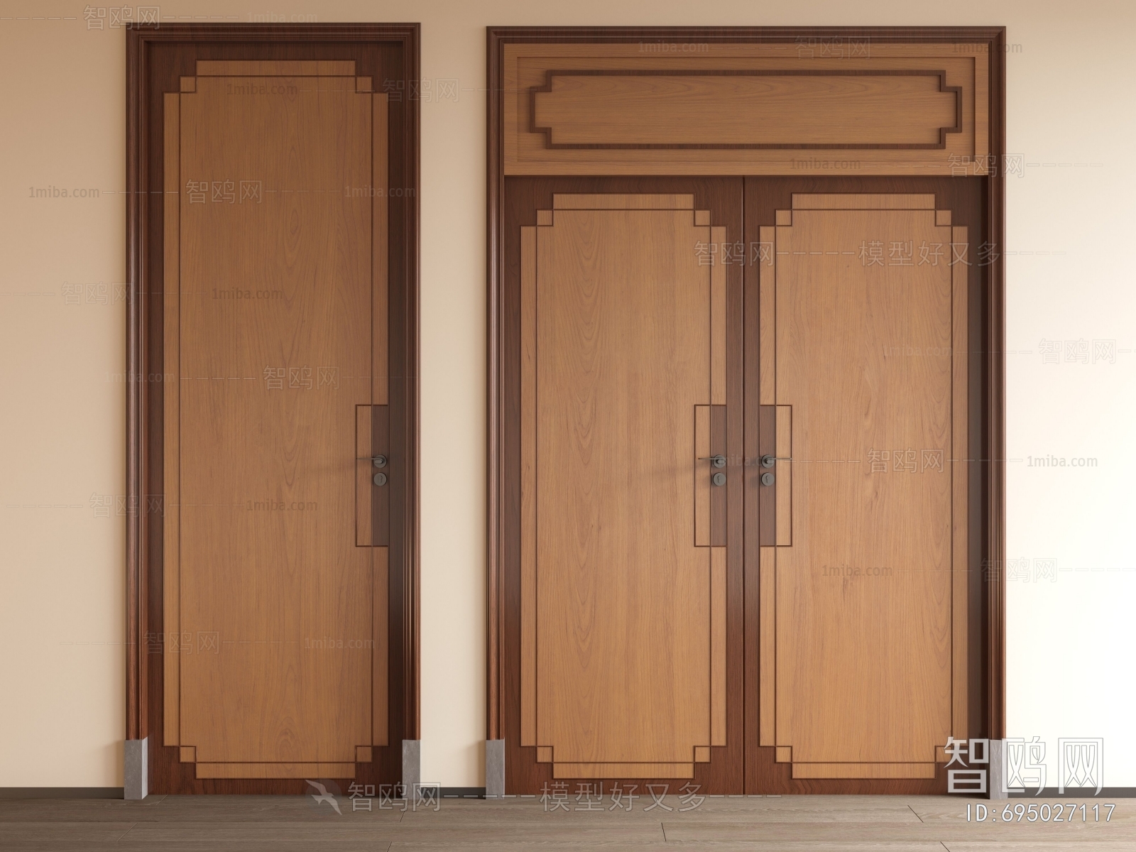 New Chinese Style Double Door