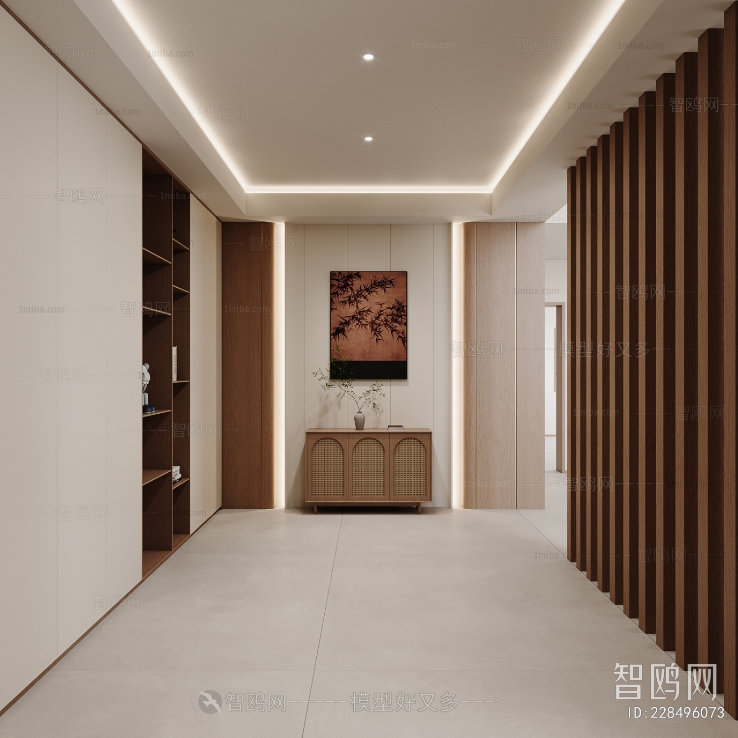 Wabi-sabi Style Hallway