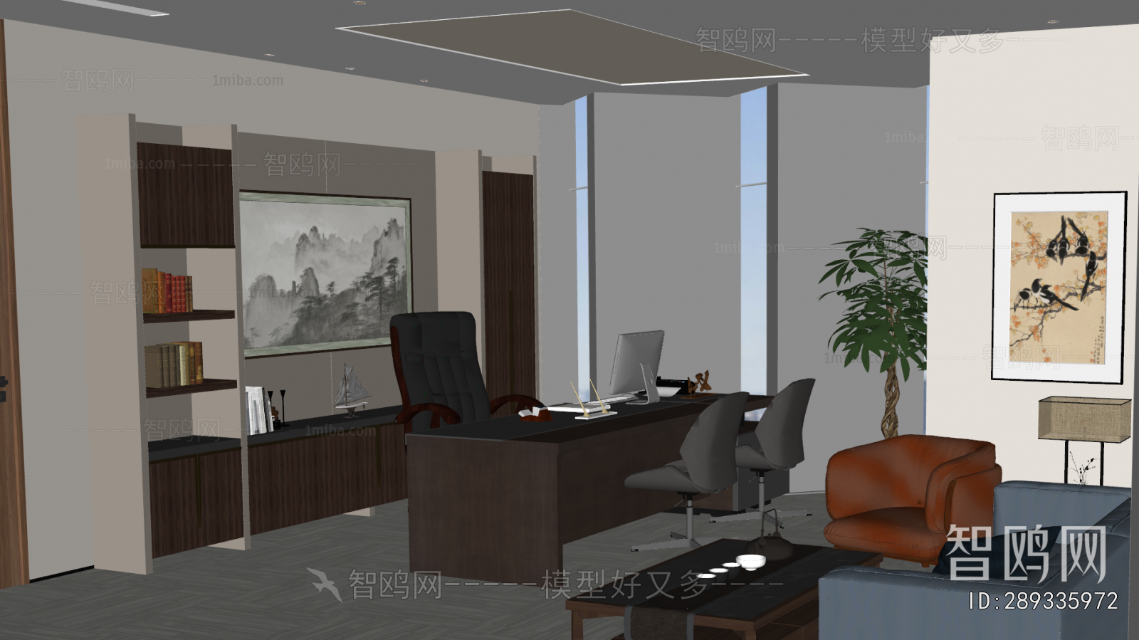 New Chinese Style Manager's Office
