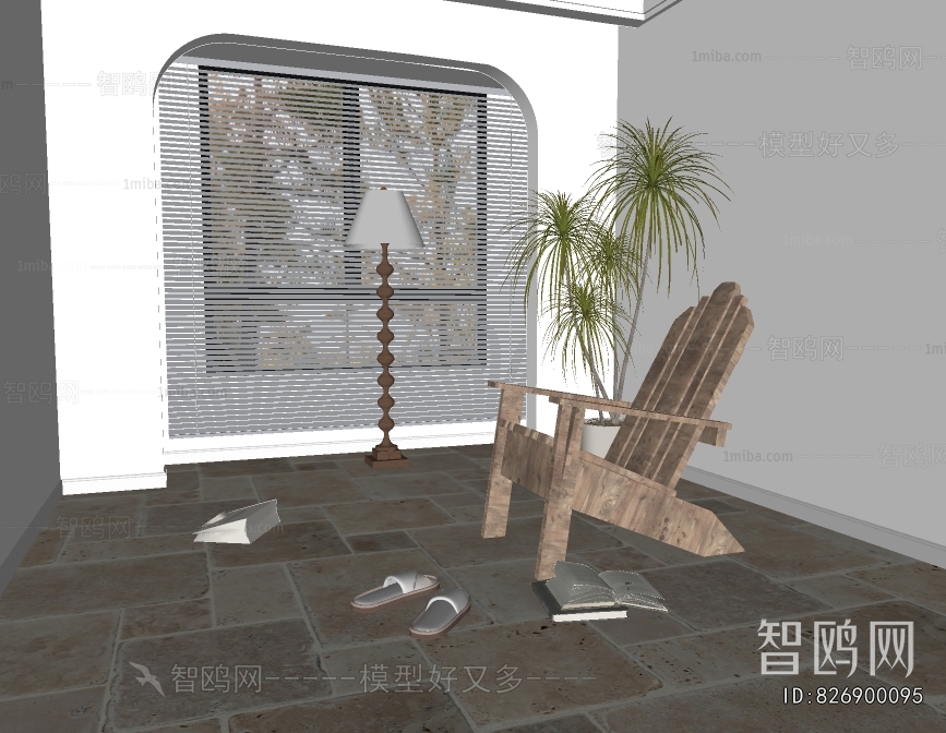 Wabi-sabi Style Lounge Chair