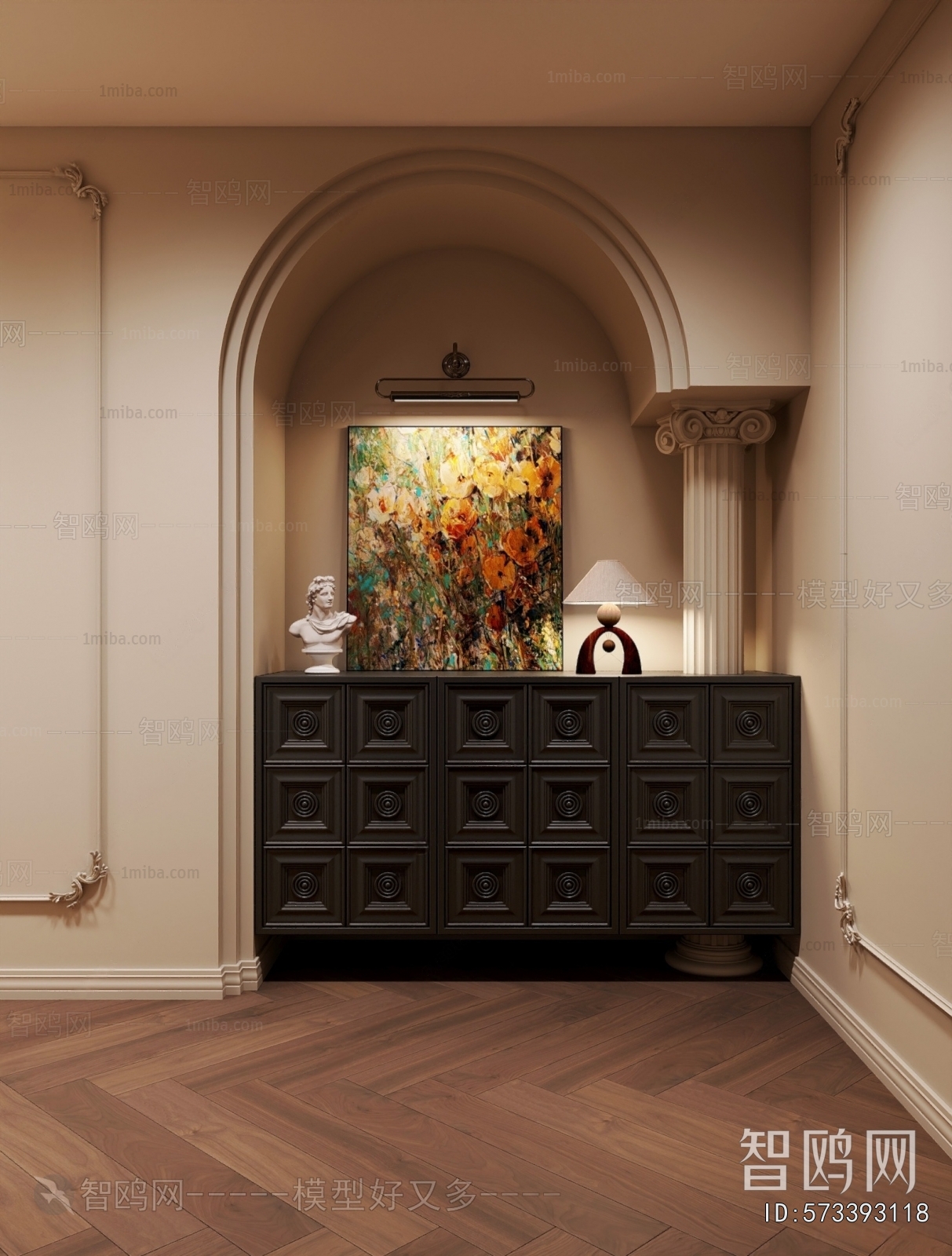 French Style Hallway