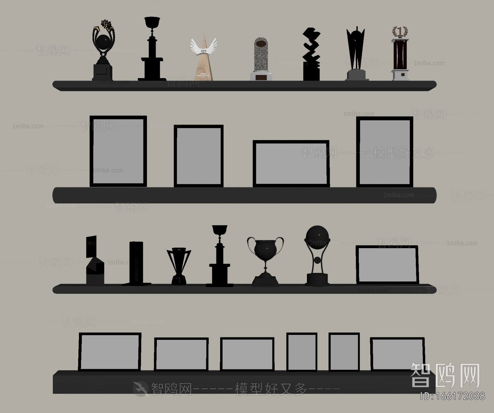 Modern Flag/badge/trophy/certificate