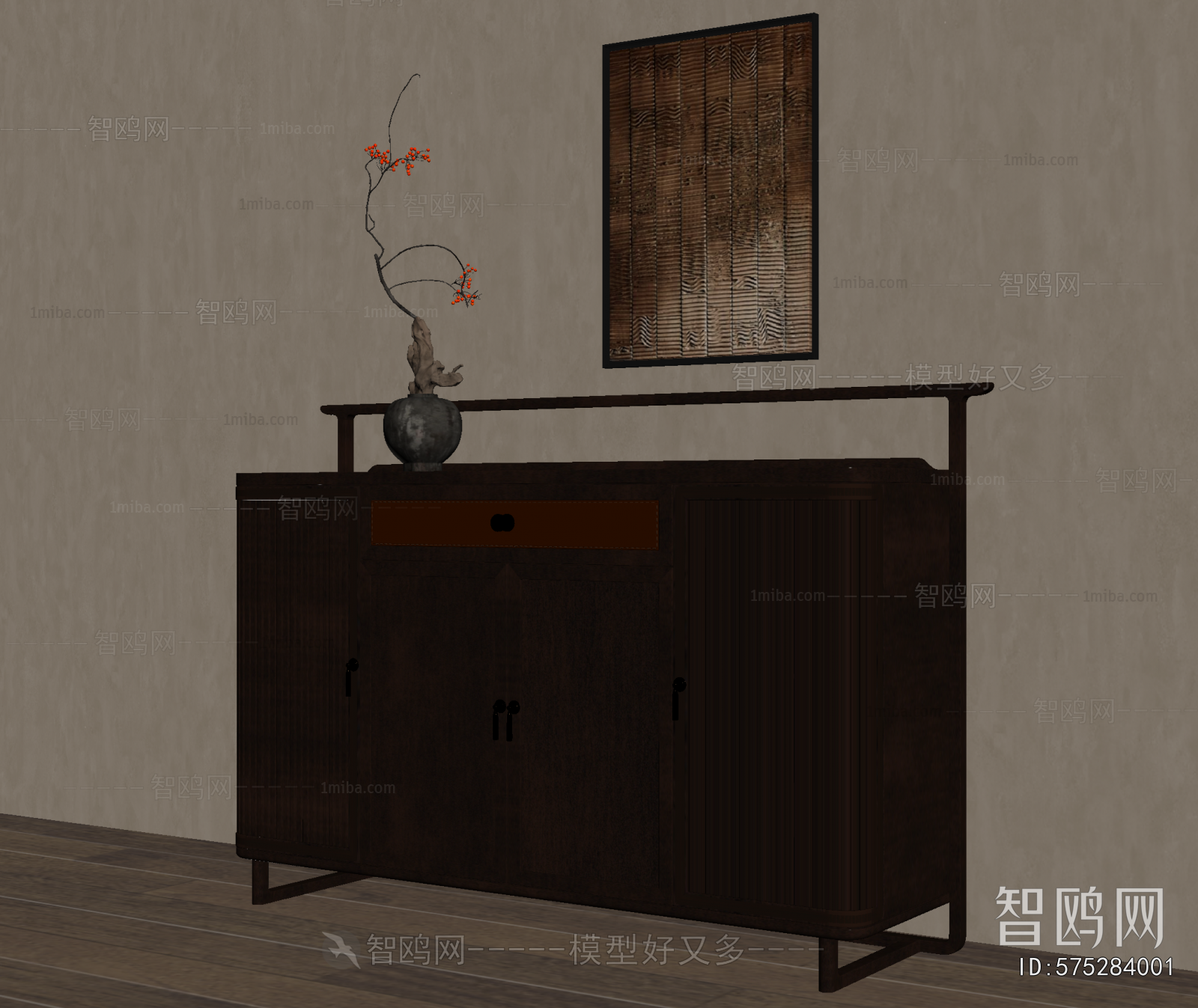New Chinese Style Entrance Cabinet