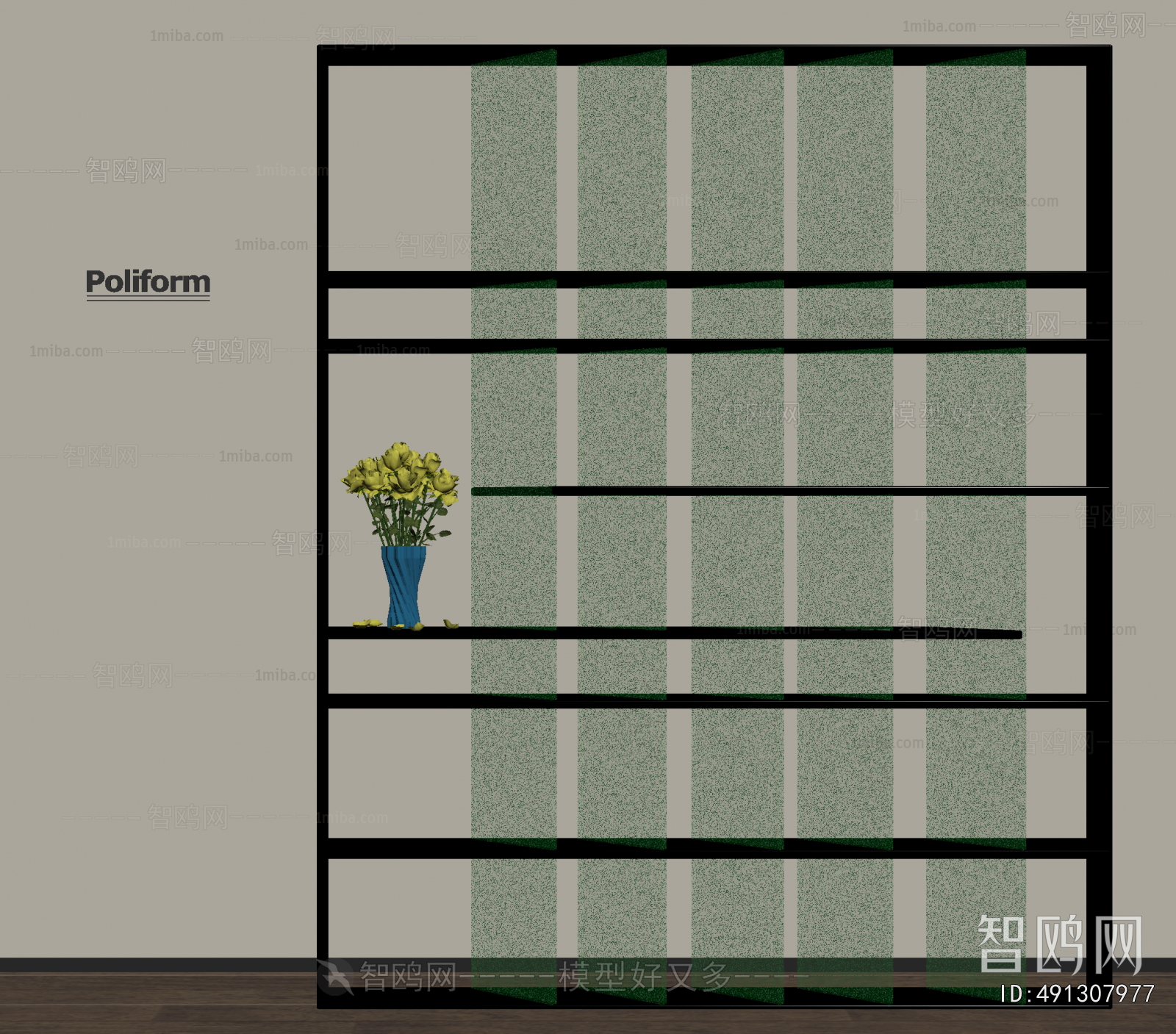 New Chinese Style Glass Screen Partition