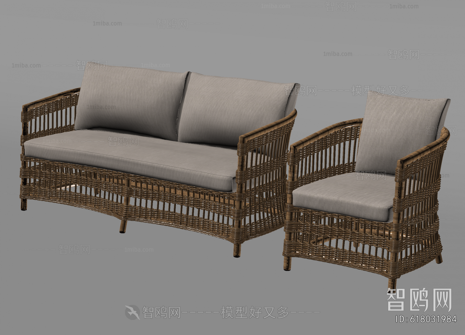 Wabi-sabi Style Outdoor Sofa