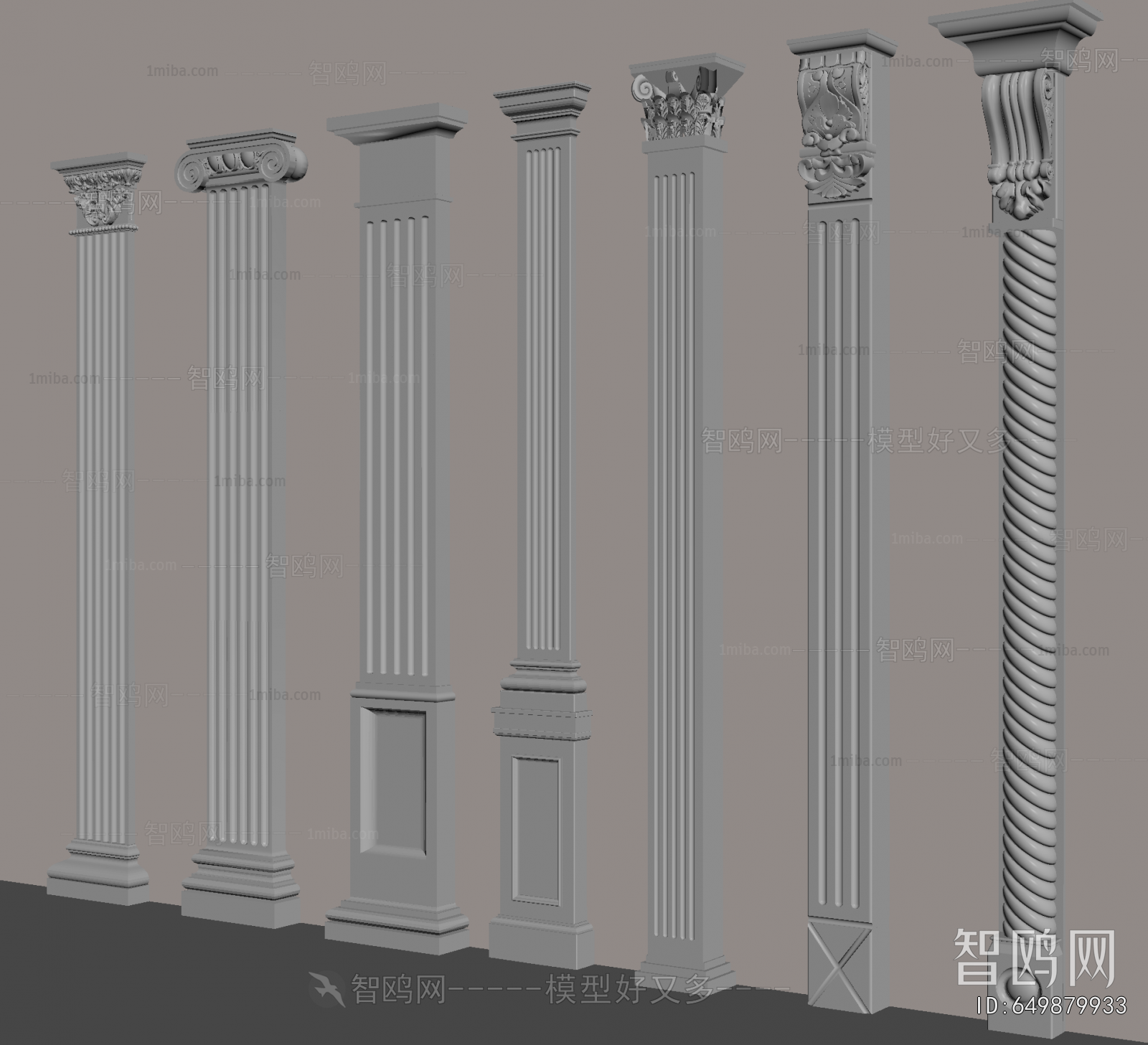 European Style Roman Pillar