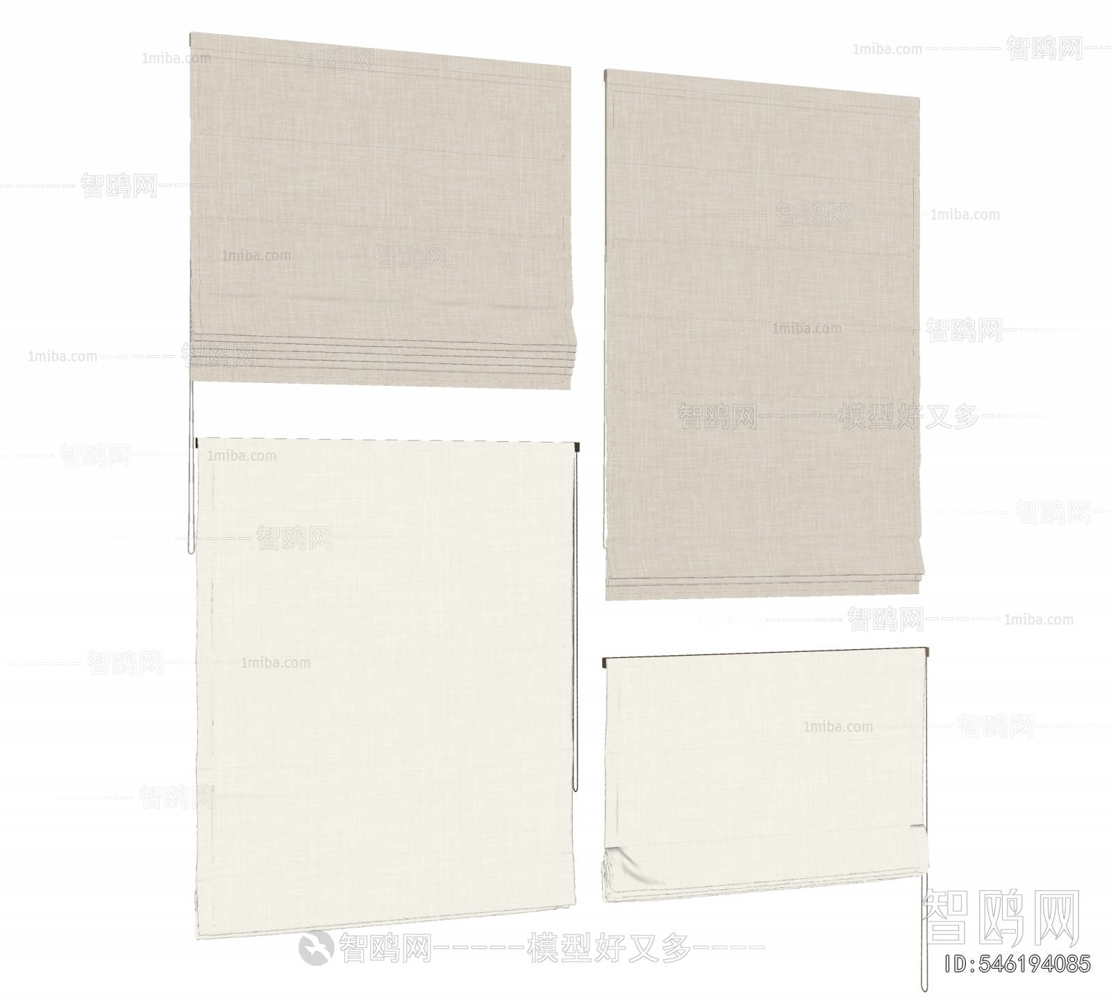 New Chinese Style Roman Curtain