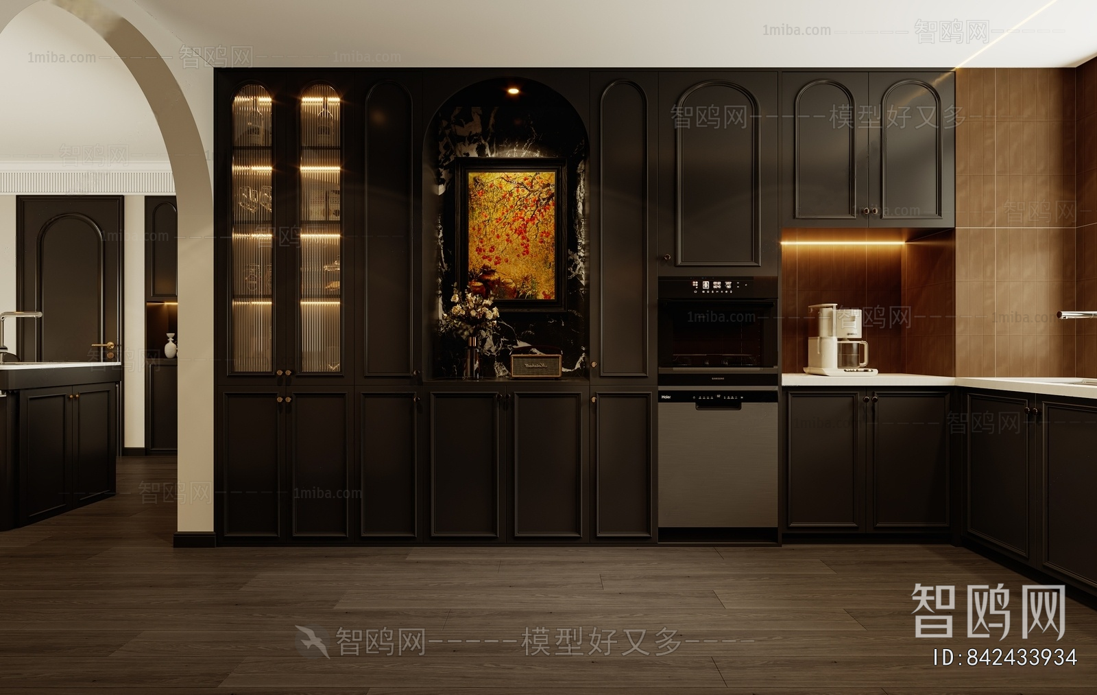 French Style Open Kitchen